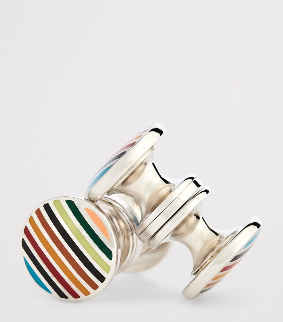 Signature Stripe Cufflinks 92_MULTI COLOURED Image 6