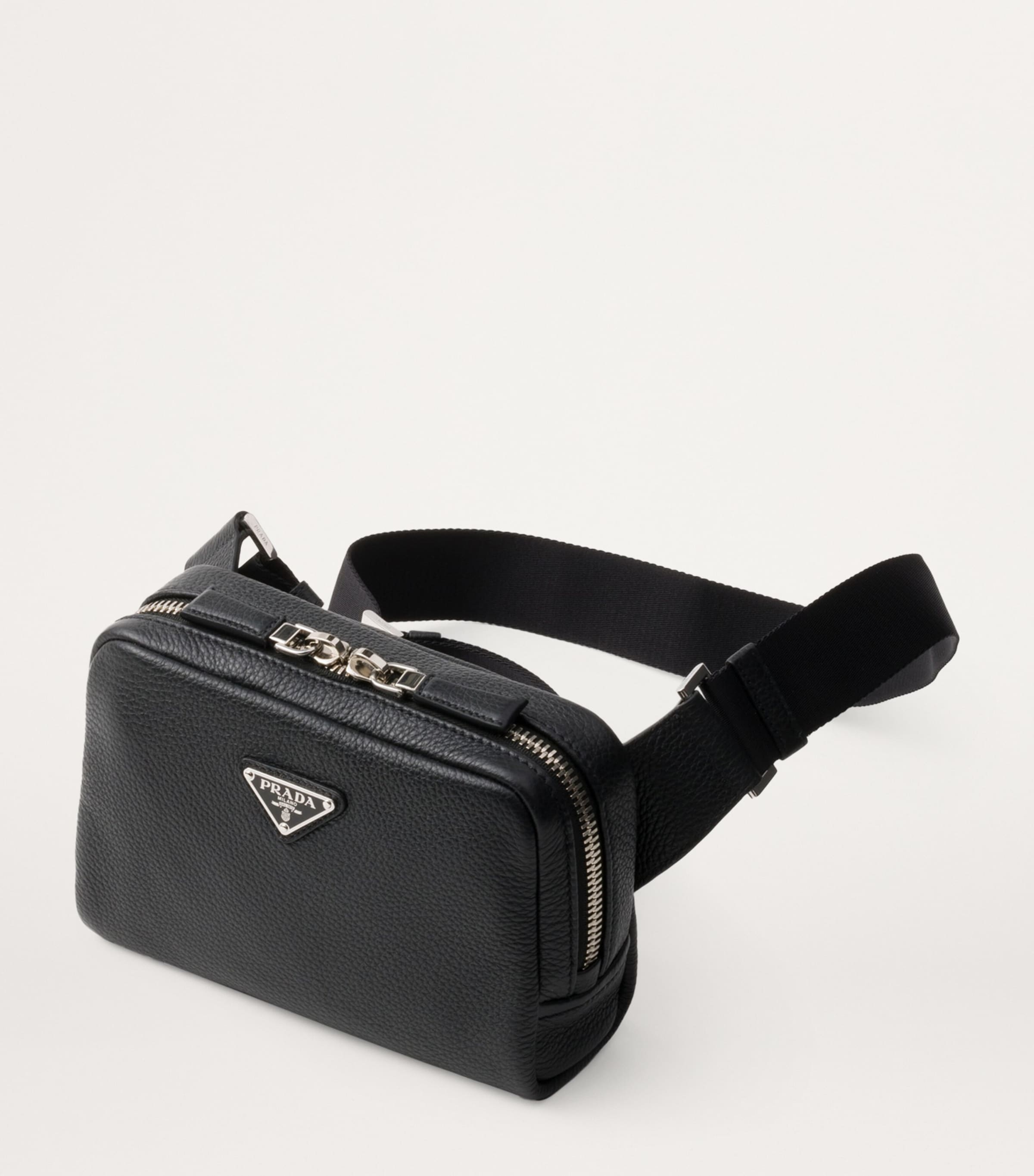 バッグ PRADA leather one shoulder bag black Prada Black Saffiano Leather Shoulder Bag | Harrods UK