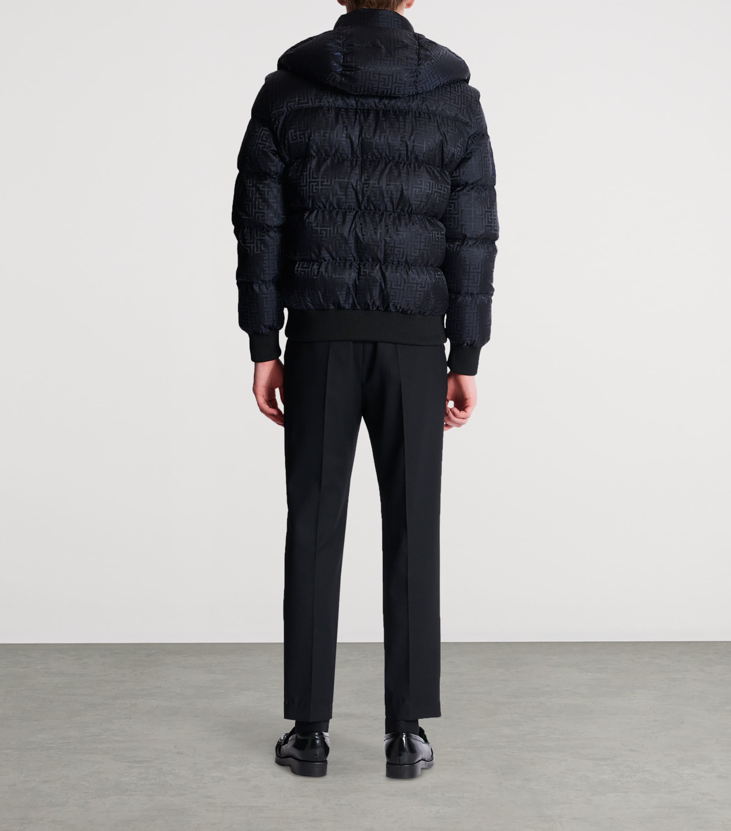Monogram Hooded Puffer Jacket EAP NOIR/NOIR Image 3