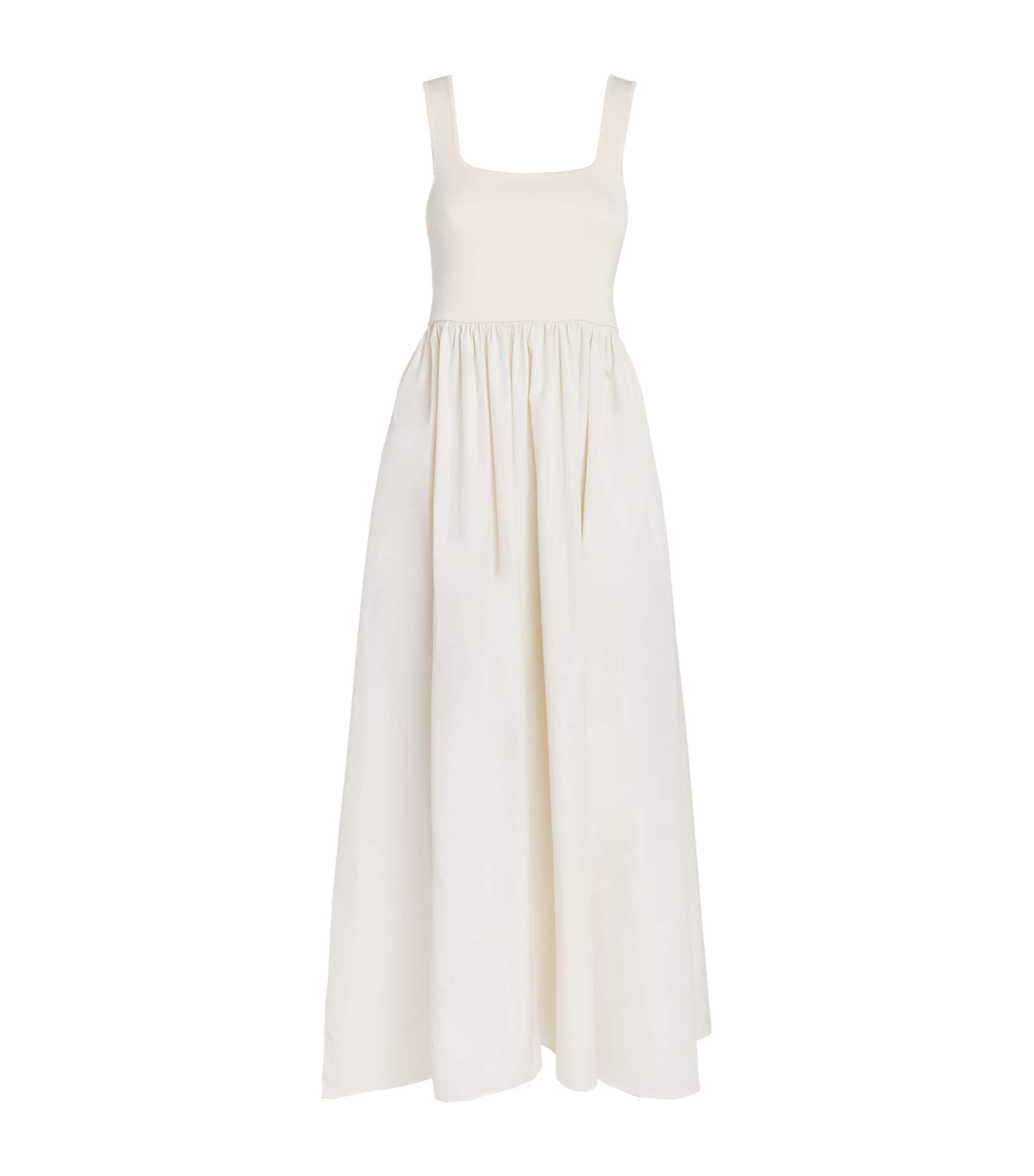 Matteau Womens Organic Cotton Midi Dress Ecruecr Image 1
