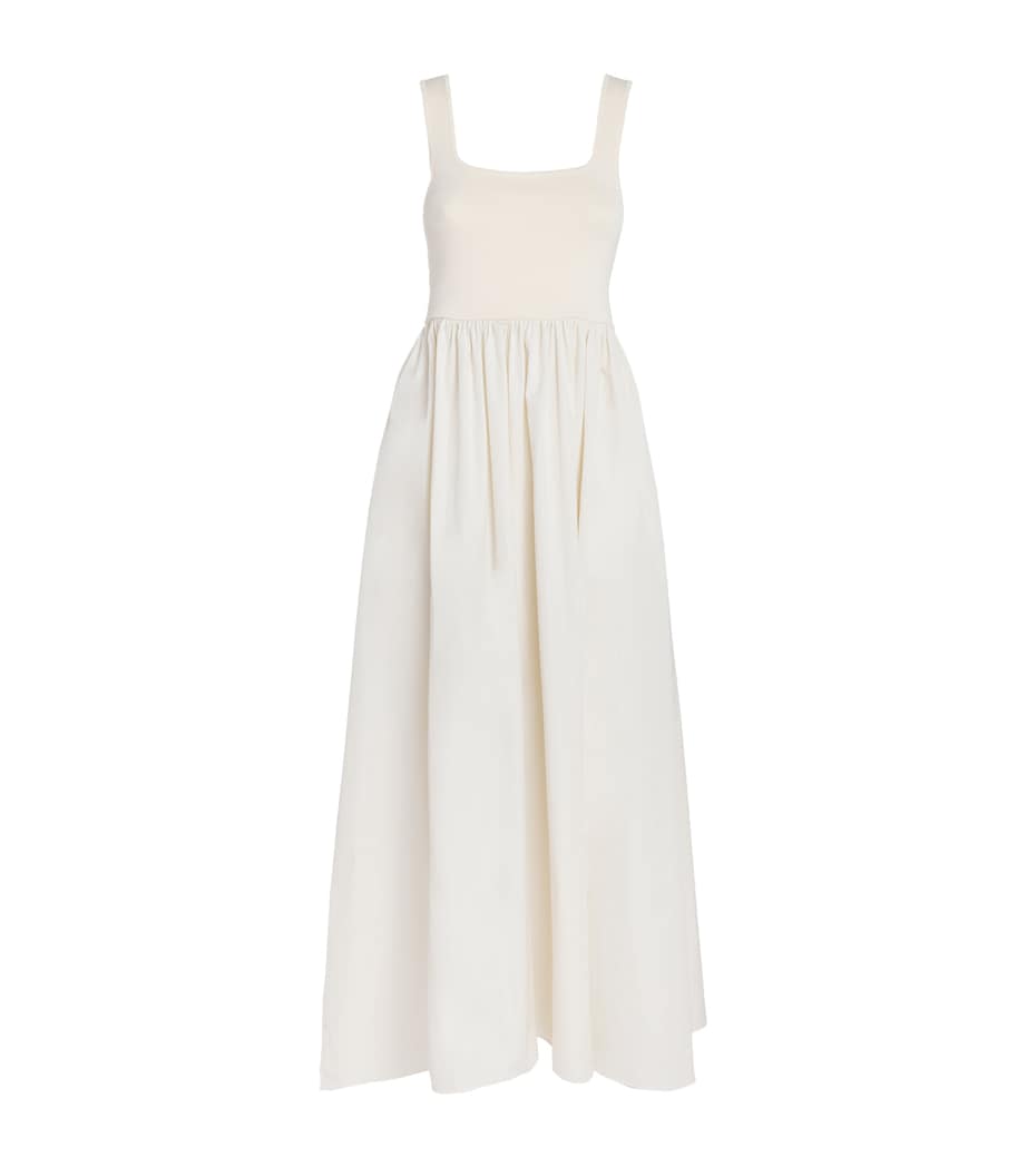 Matteau Womens Organic Cotton Midi Dress Ecruecr Image 1