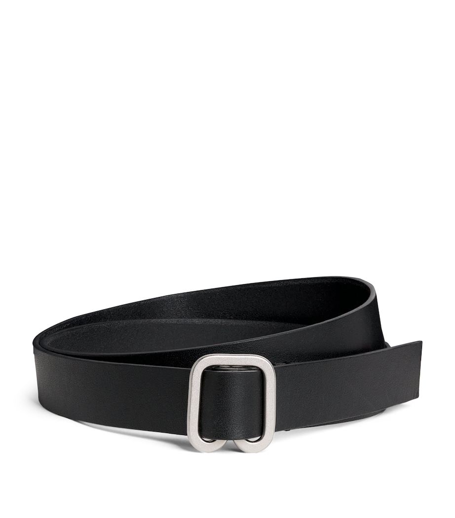Issey Miyake Leather Fork Belt Black Image 1