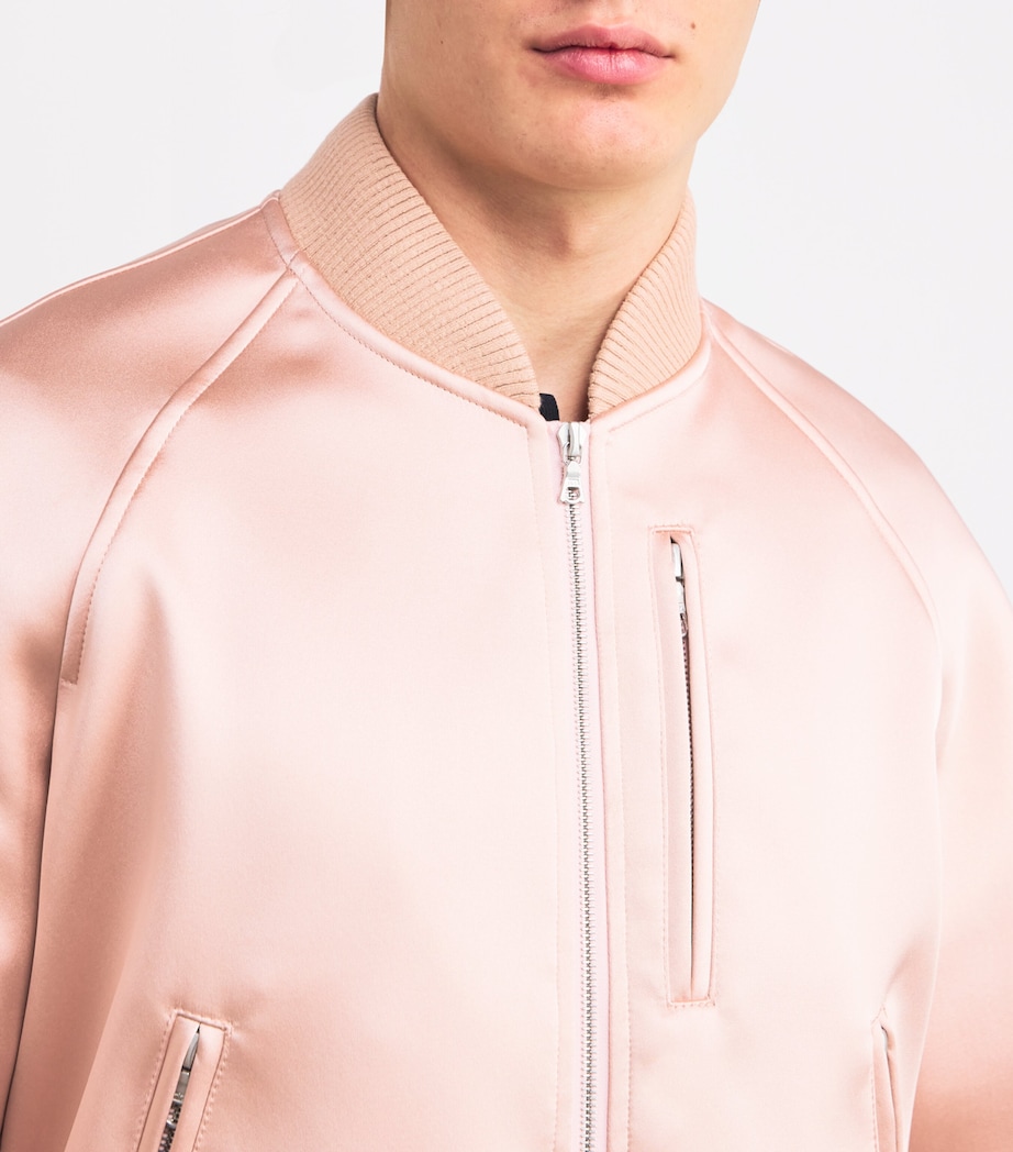 Satin Bomber Jacket 305 PINK Image 6