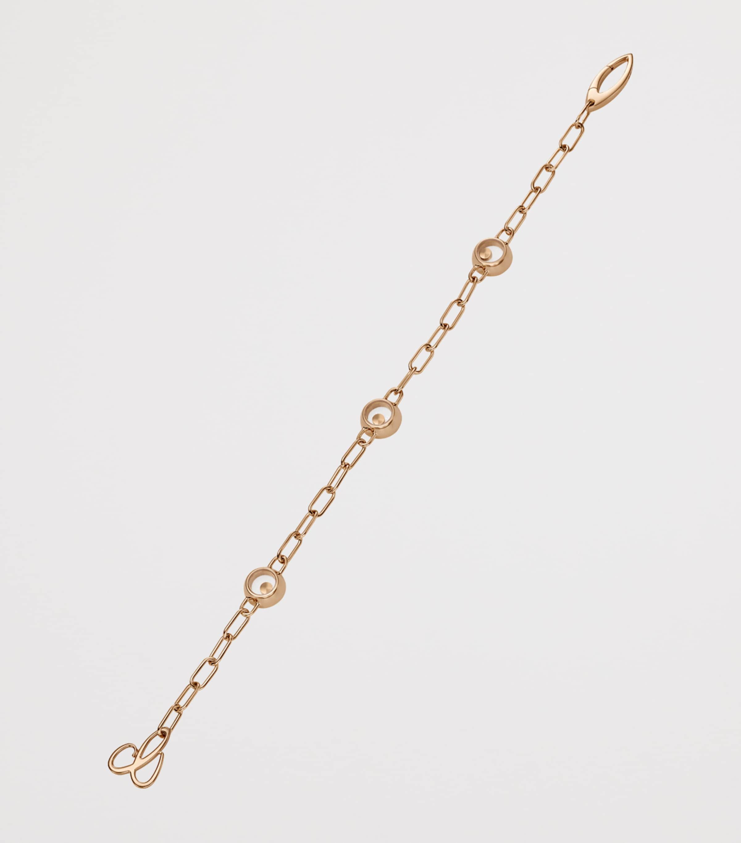 Rose Gold and Diamond Happy Diamonds Icons Bracelet 18K ROSE GOLD Image 3