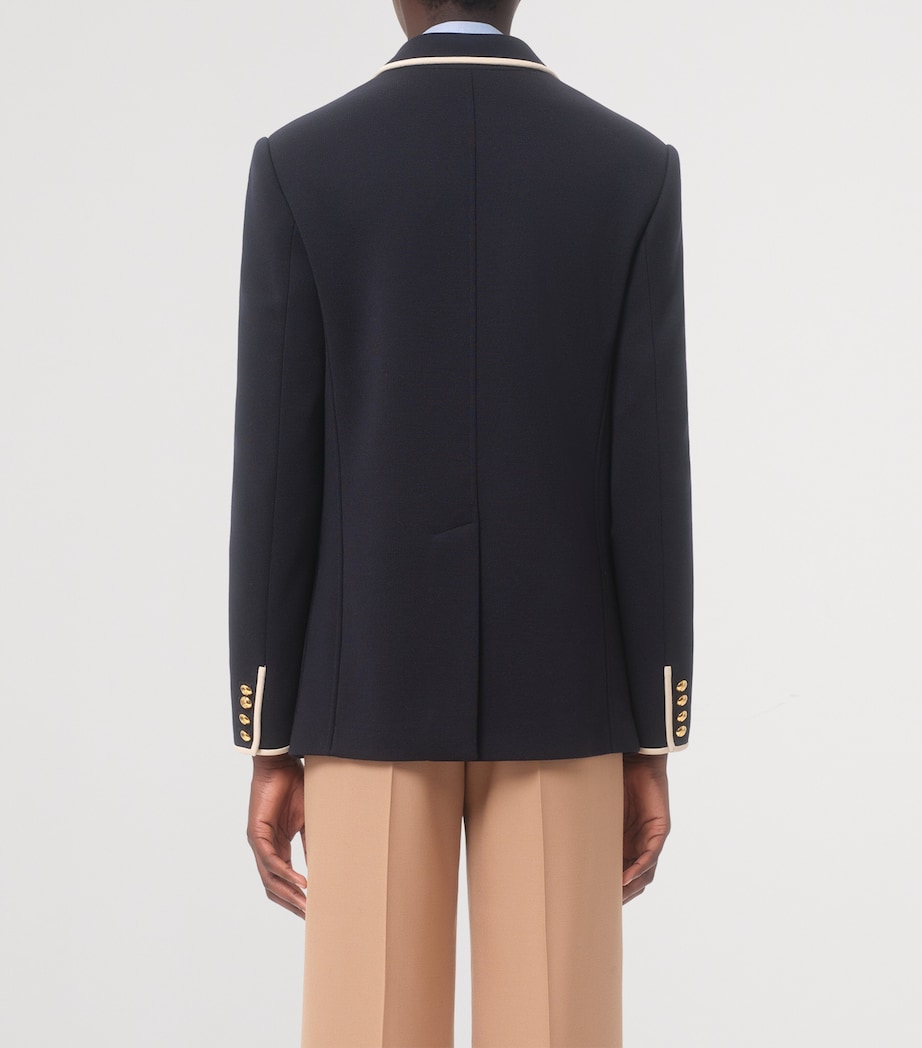 Virgin Wool Double-Breasted Blazer FA8 Image 6