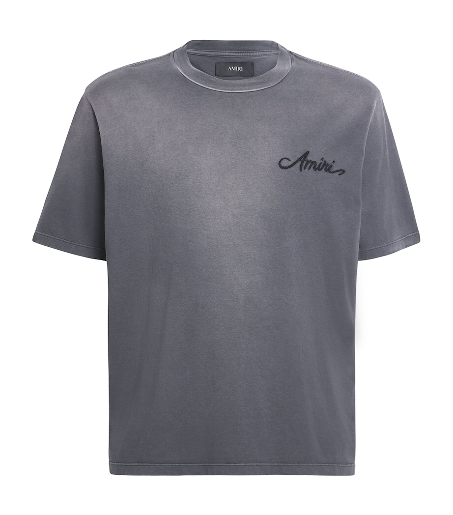 Cotton Bandana Patch T-Shirt BLACK Image 1