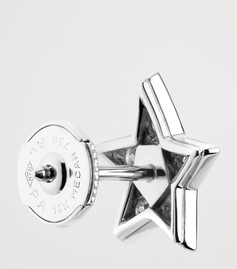 White Gold and Diamond Comète Géode Stud Earrings WHITE Image 3