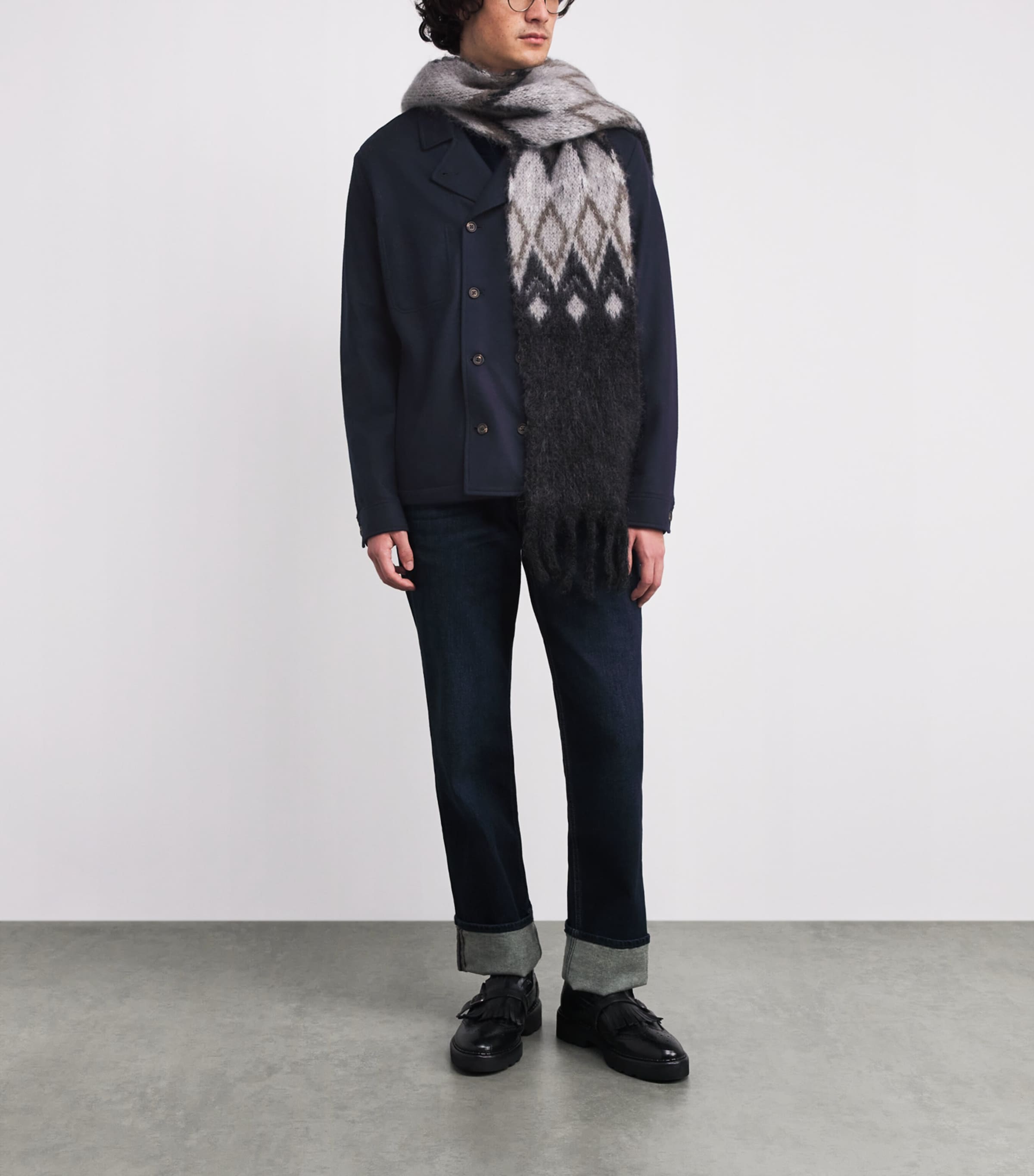 Wool Pea Coat BLU Image 2