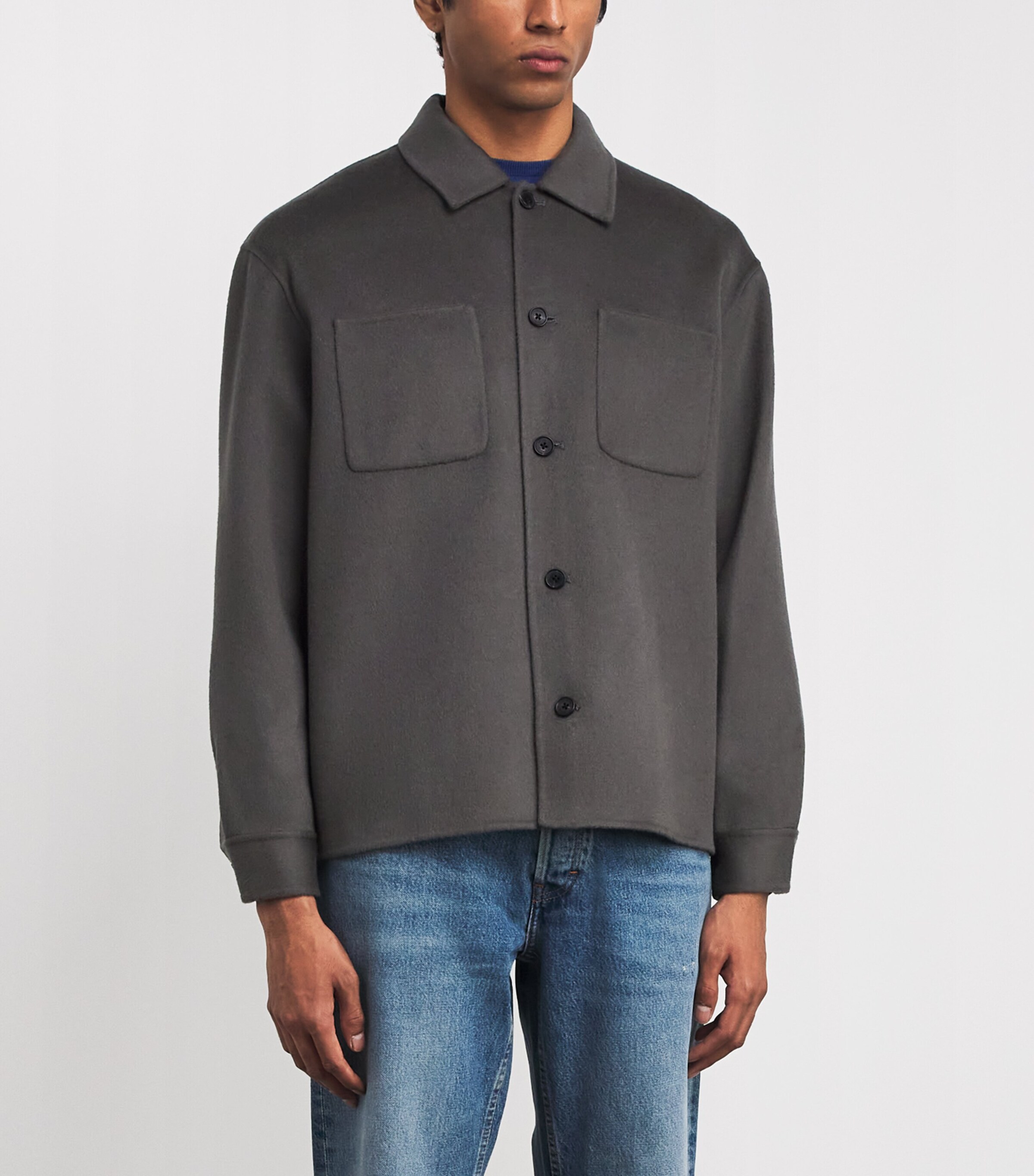 Wool Overshirt GREY Image 3