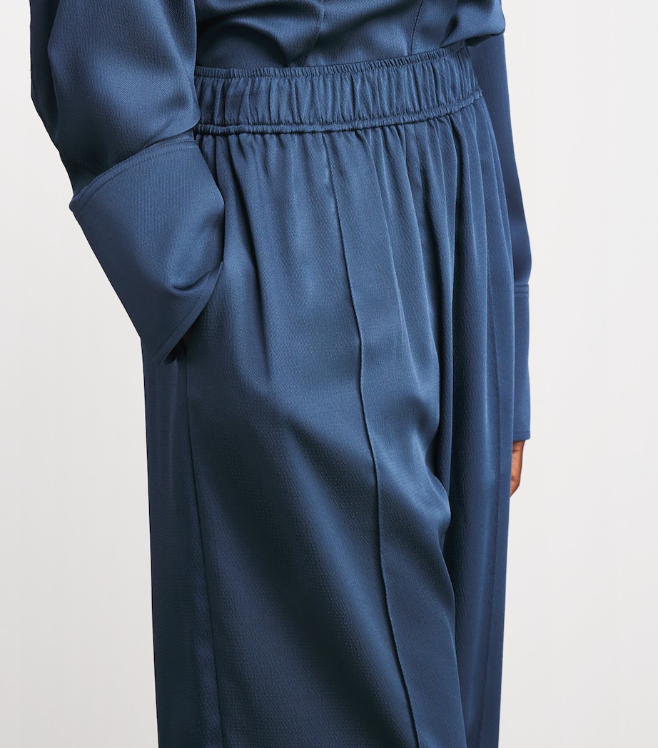 CAMILLA AND MARC Womens Cameo Wide-Leg Trousers Steel Image 3