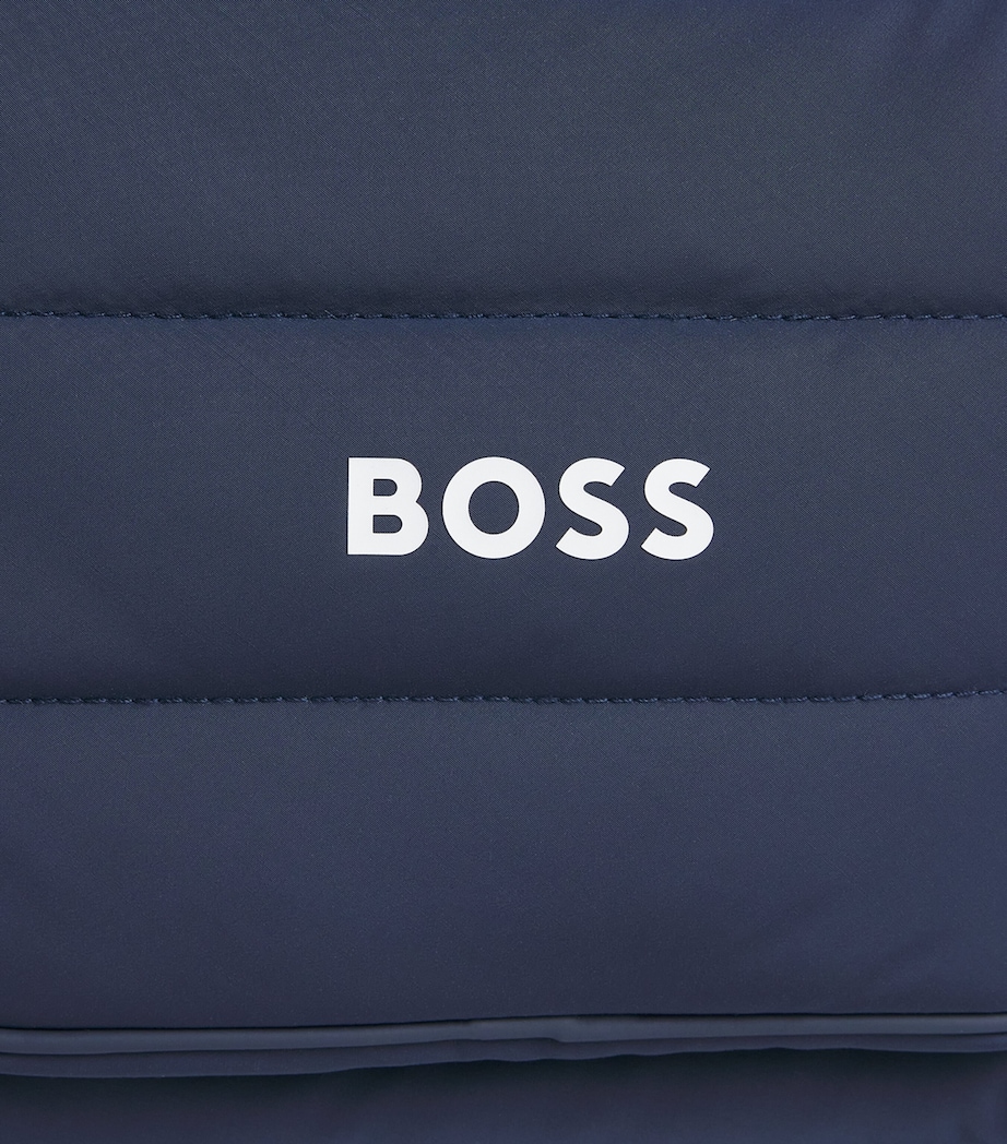 BOSS Kidswear Logo Backpack Navy Image 4