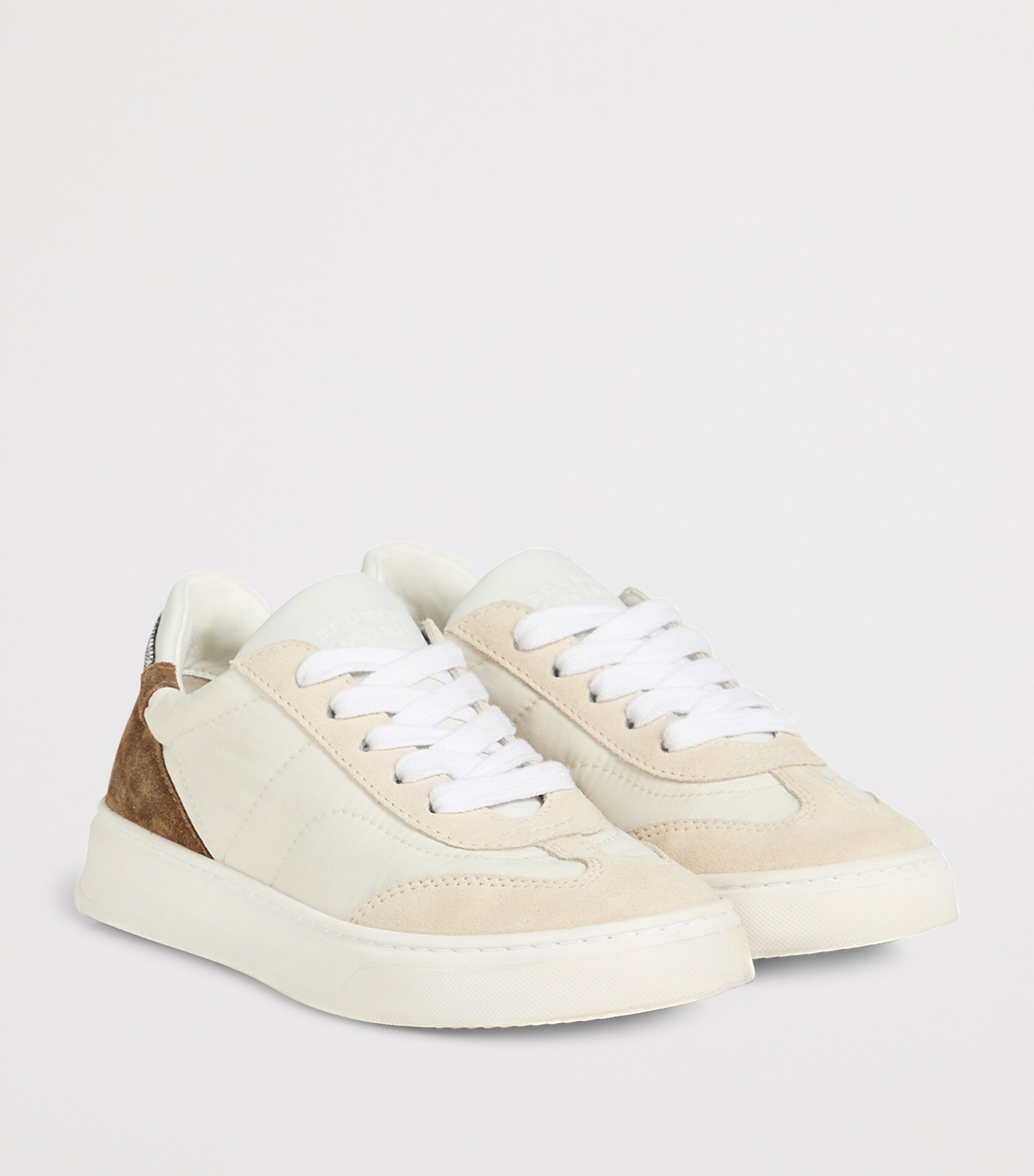 Brunello Cucinelli Kids Suede-Panelled Sneakers Image 4