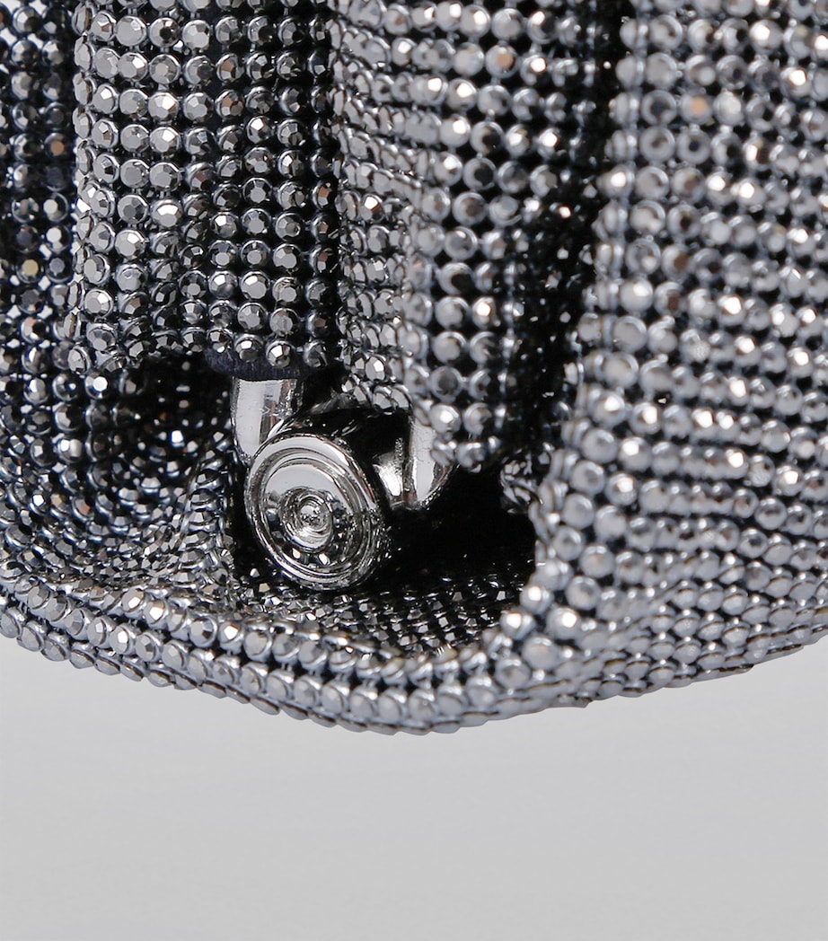 Benedetta Bruzziches Embellished Venus La Petite Clutch Bag Black Image 4