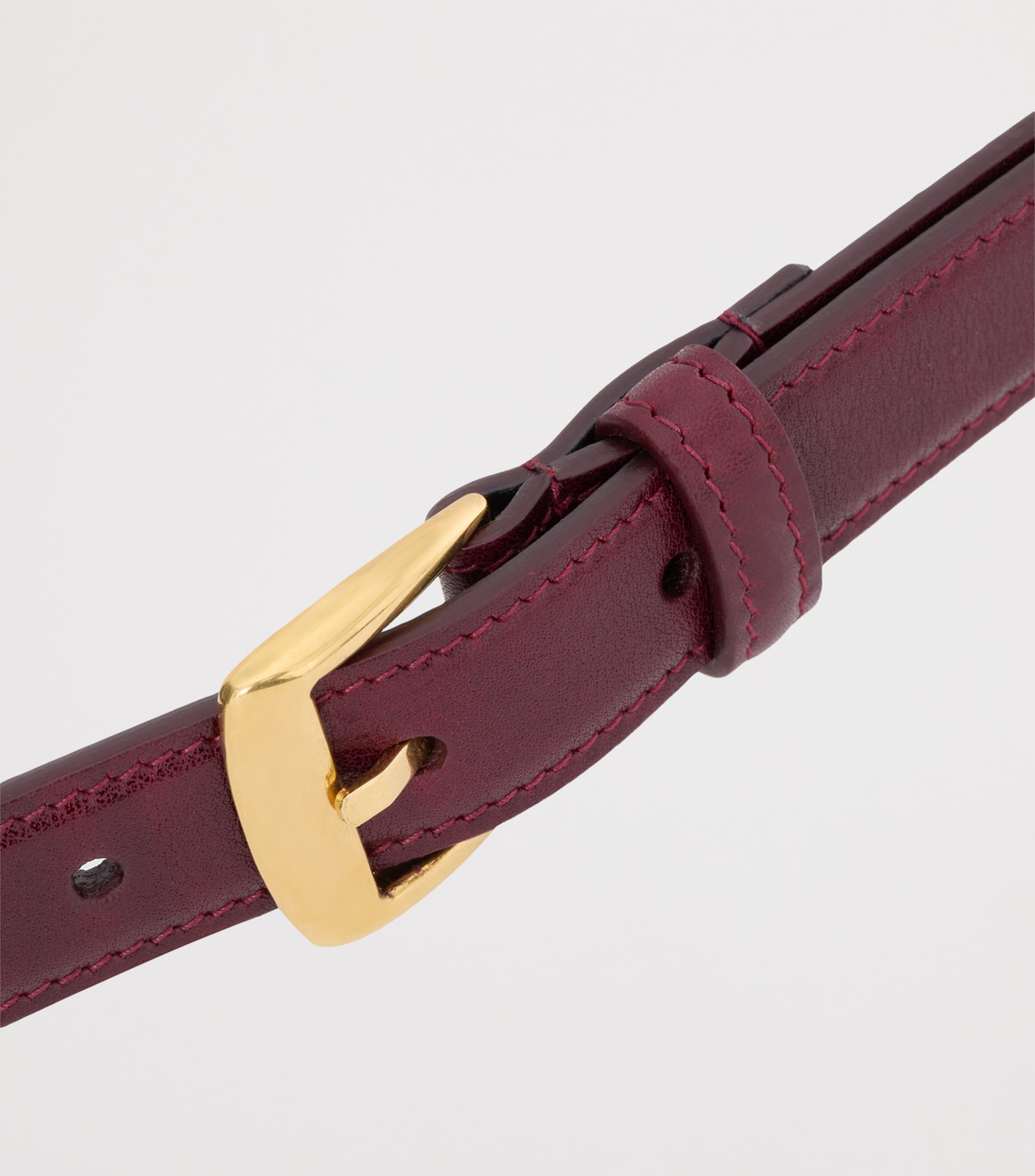 Leather Trapezoid Buckle Belt 6195 Image 3