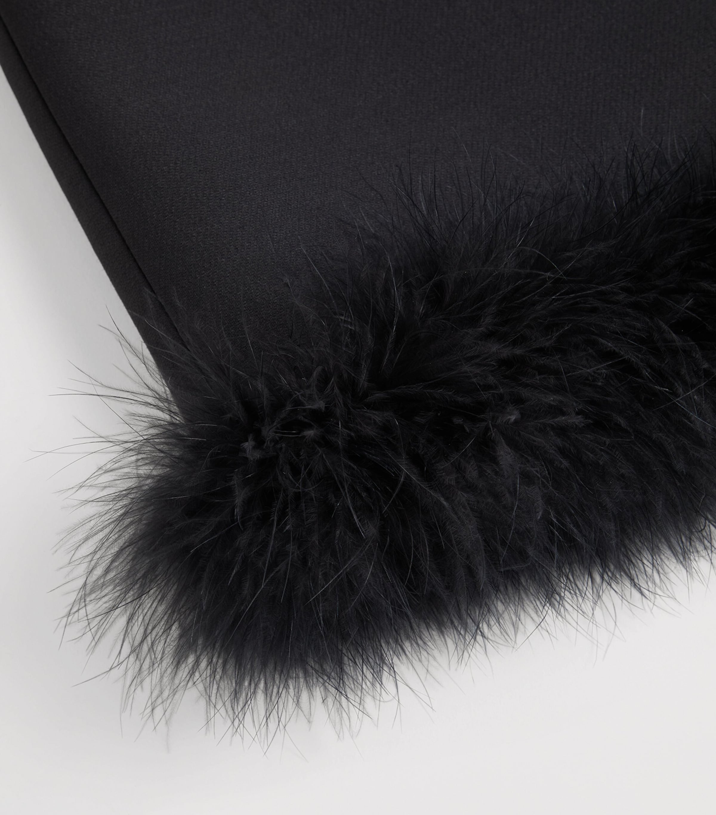 Virgin Wool-Silk-Feather Midi Skirt 0NO Image 3