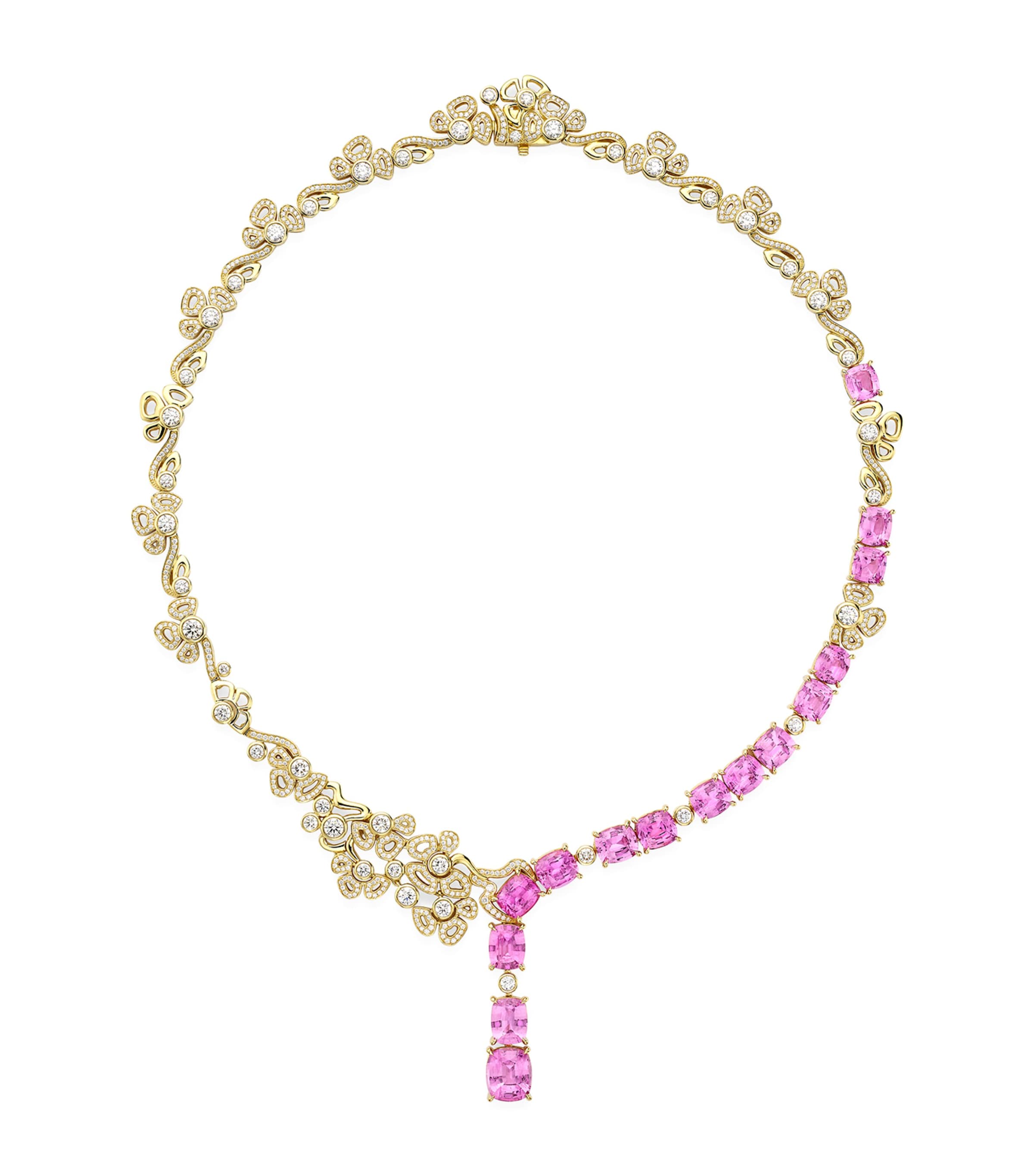 Boodles Yellow Gold, Diamond and Sapphire A Family Journey Necklace Yellow Gold Image 1