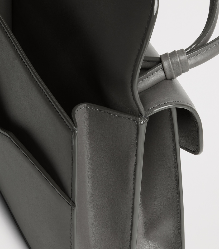 Bottega Veneta Leather Nodo Piano Top-Handle Bag Image 5