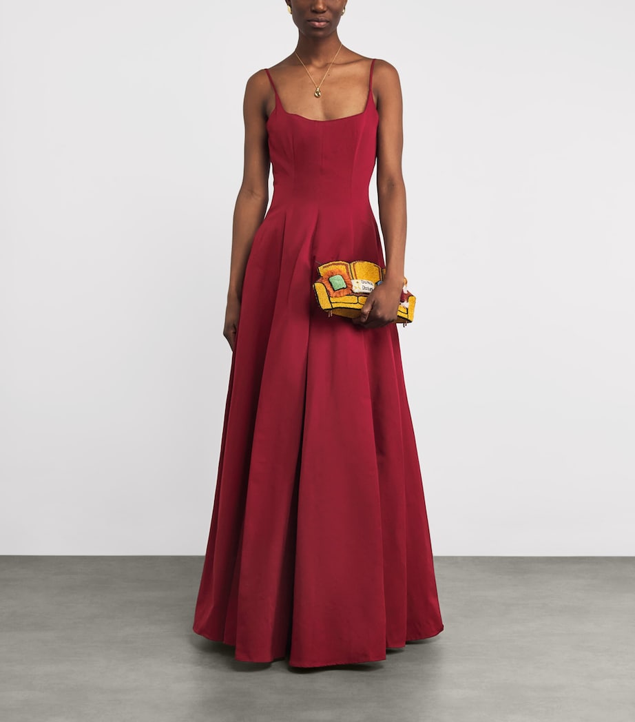 Cotton-Blend Joy Maxi Dress POMEGRANATE Image 2