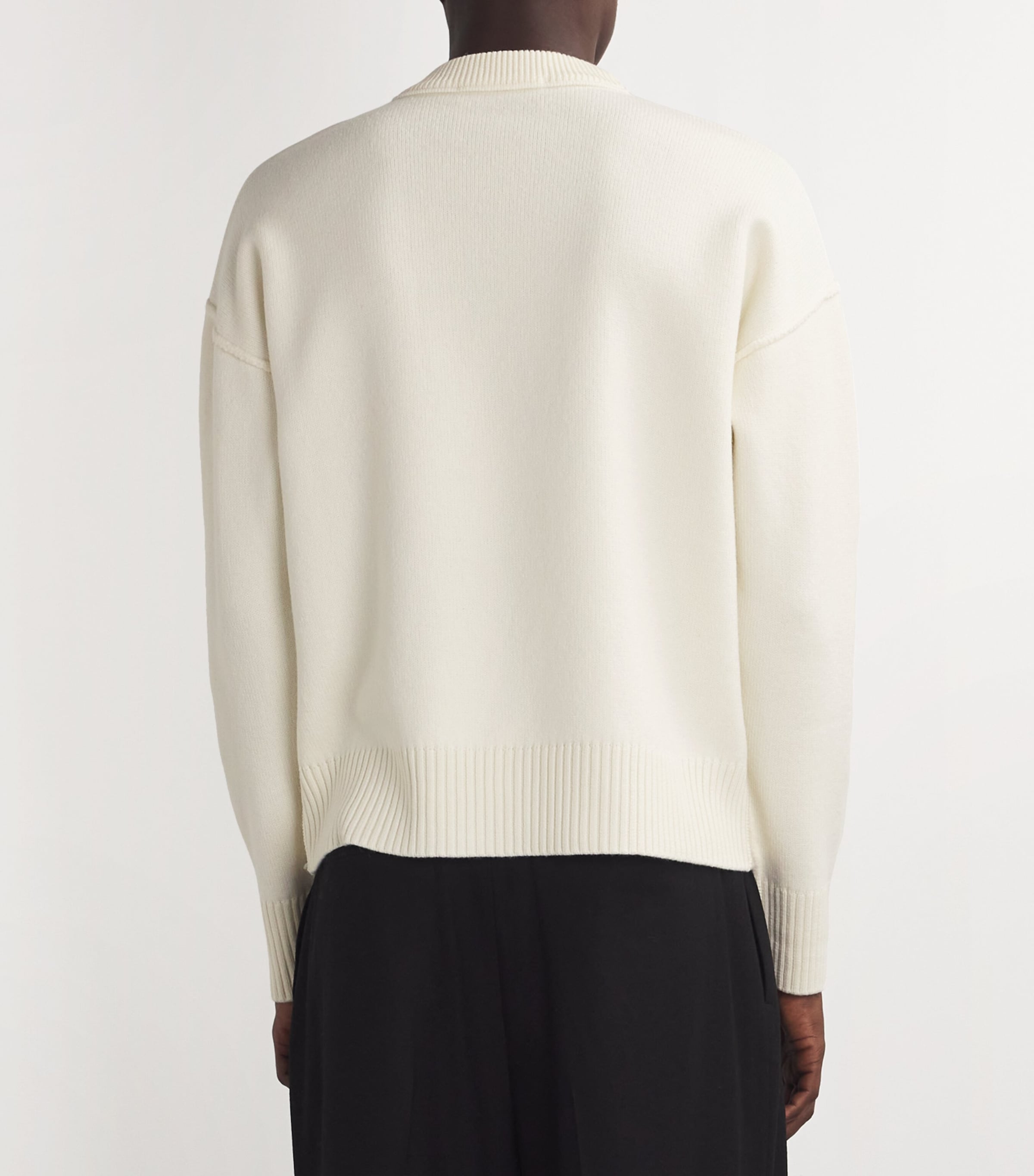Wool Ami de Coeur Sweater OFF-WHITE/RED/154 Image 4