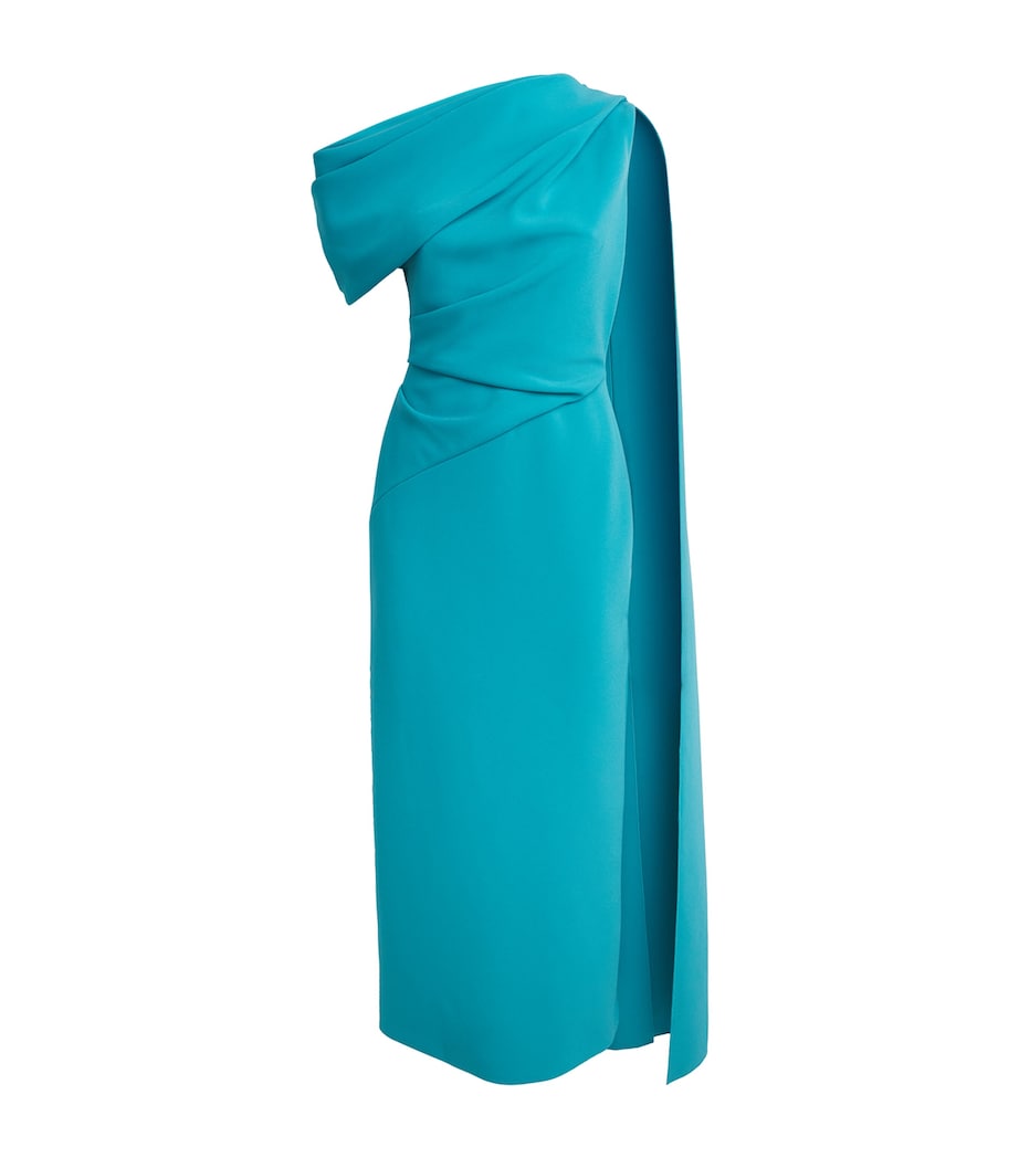 Roksanda Womens Draped Maite Midi Dress Azure Image 1