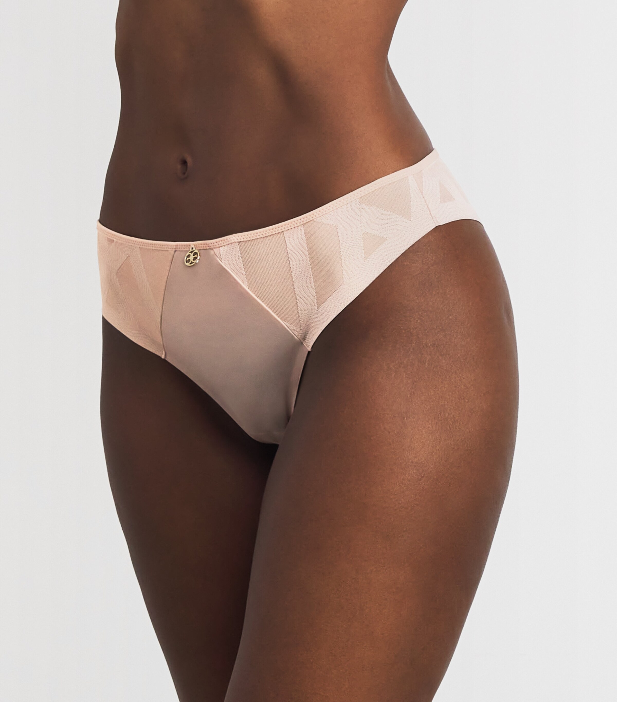 Chantelle Womens Shorty Glaze Briefs Soft Pink Image 2