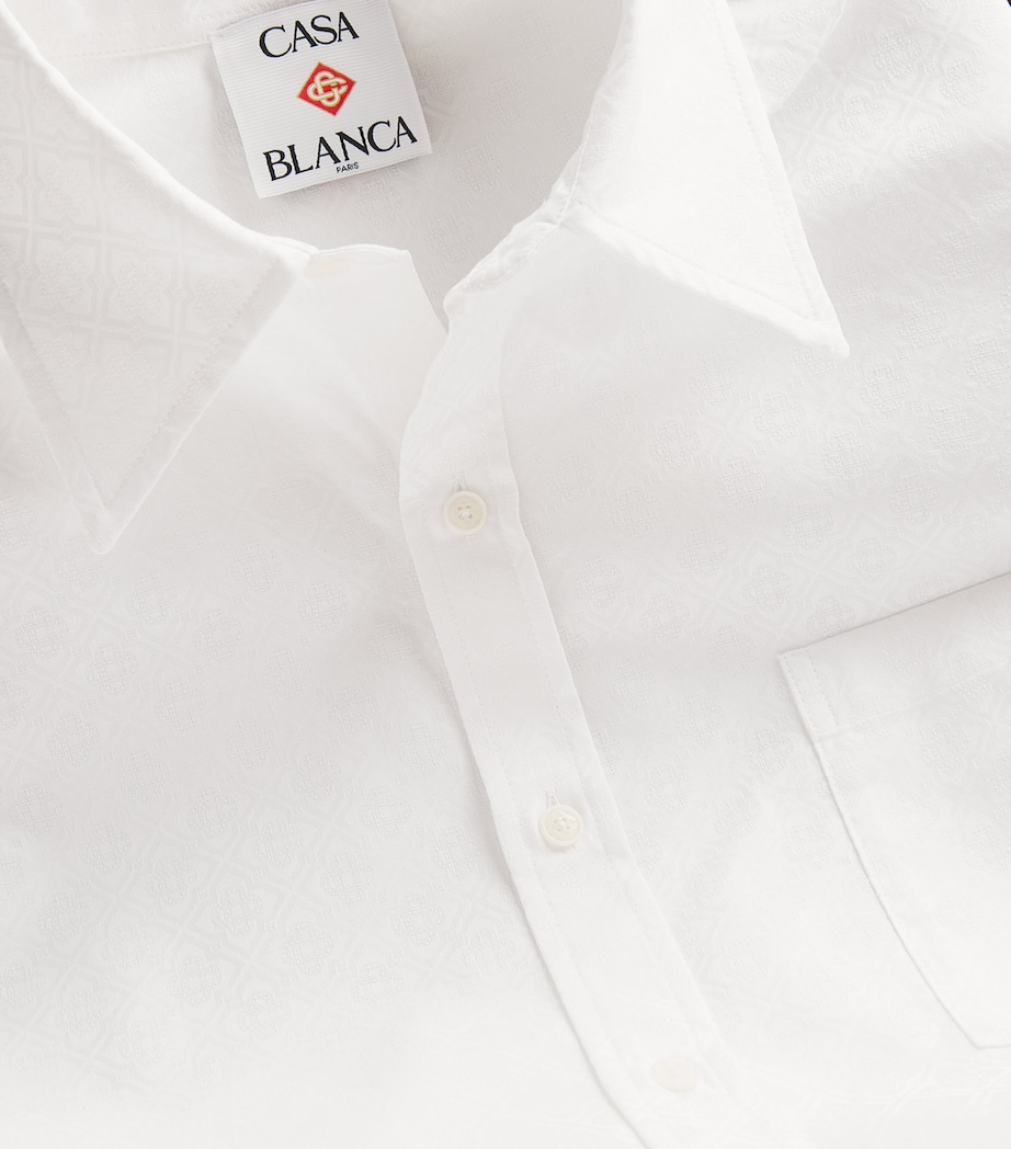 Cotton Monogram Oxford Shirt WHITE MONOGRAM Image 5