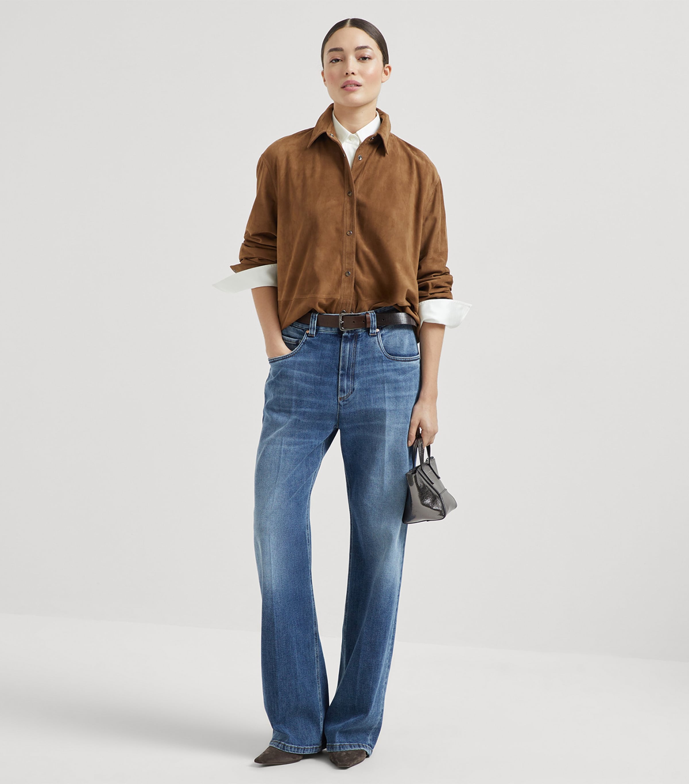 Stretch-Silk Satin Shirt C600 Image 4