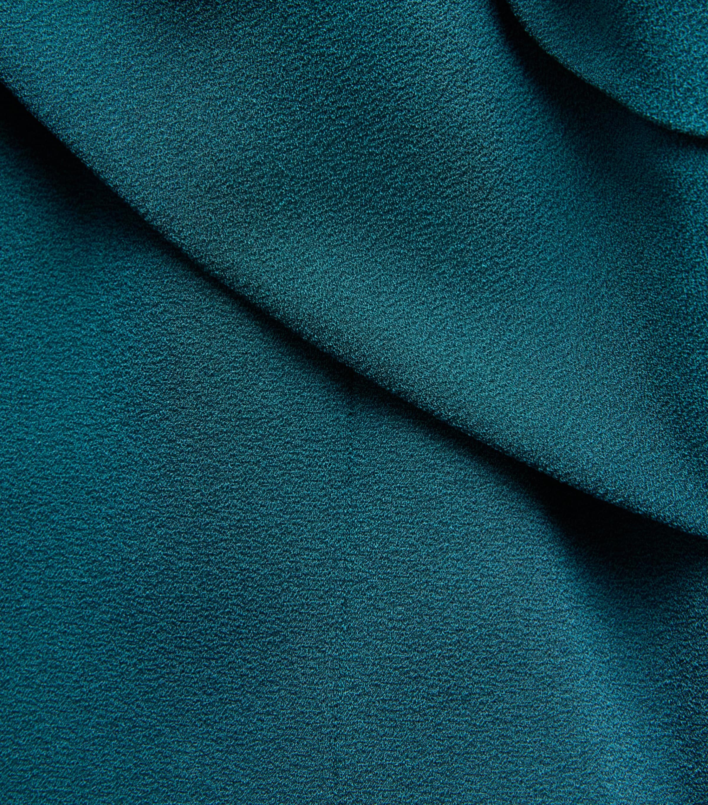 Alex Perry Womens Stretch-Crepe Strapless Mini Dress Teal Image 6