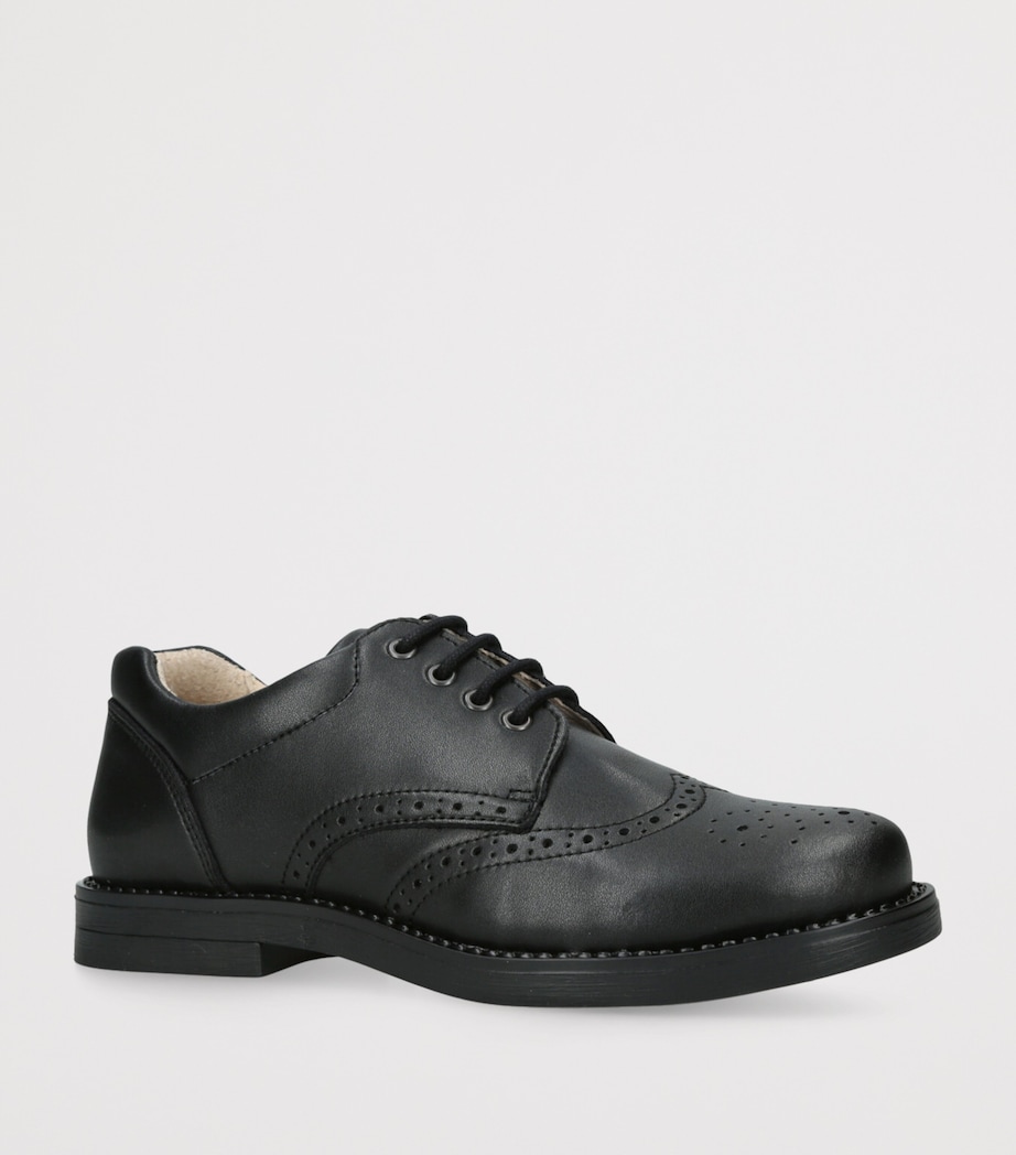 Leather Hamish School Shoes BLACK Image 3