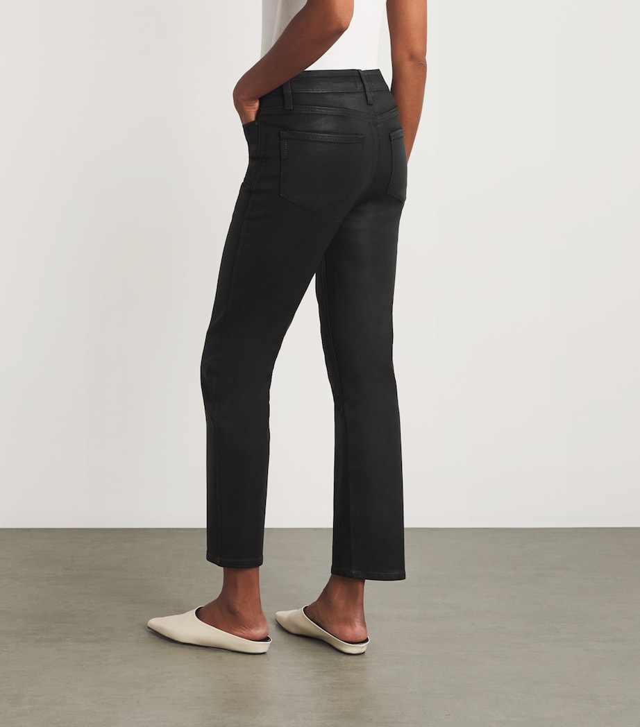Coated Cindy Cropped Jeans BLACK FOG LUXE Image 4