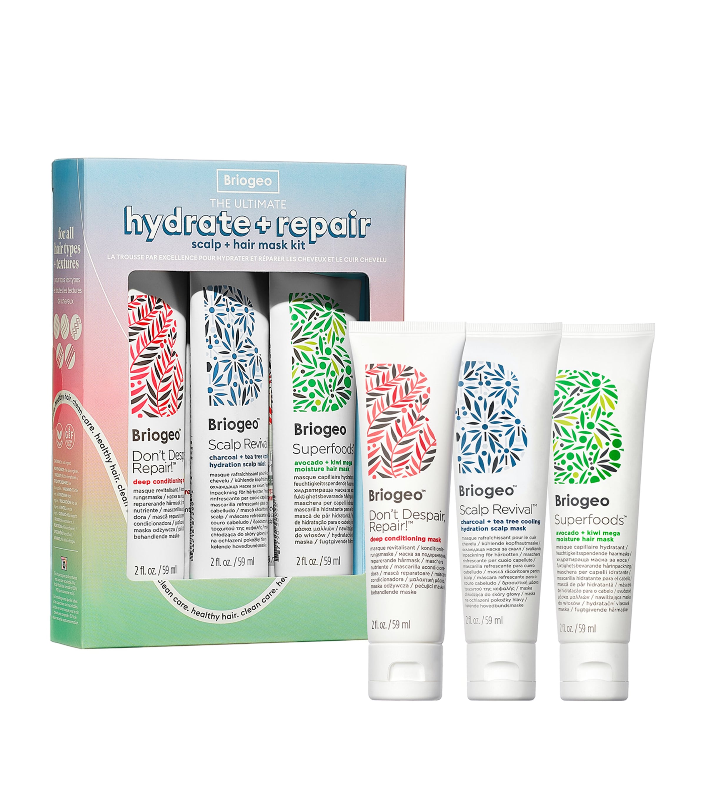 Shop Briogeo The Ultimate Scalp Care + Hair Repair Mask Trial Kit