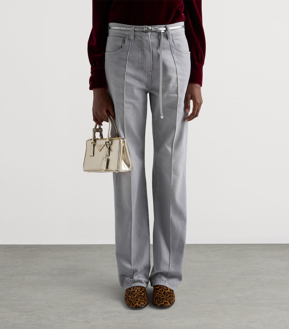 Leather Leopard Print Chelsea Boots F0151 Image 3