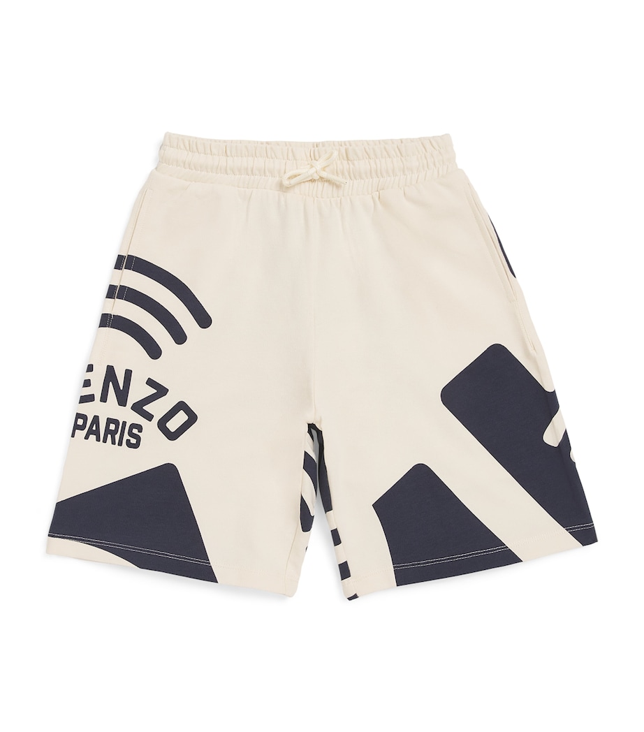 Kenzo Kids Organic Cotton Bermuda Shorts (2-14 Years) Sand Image 1