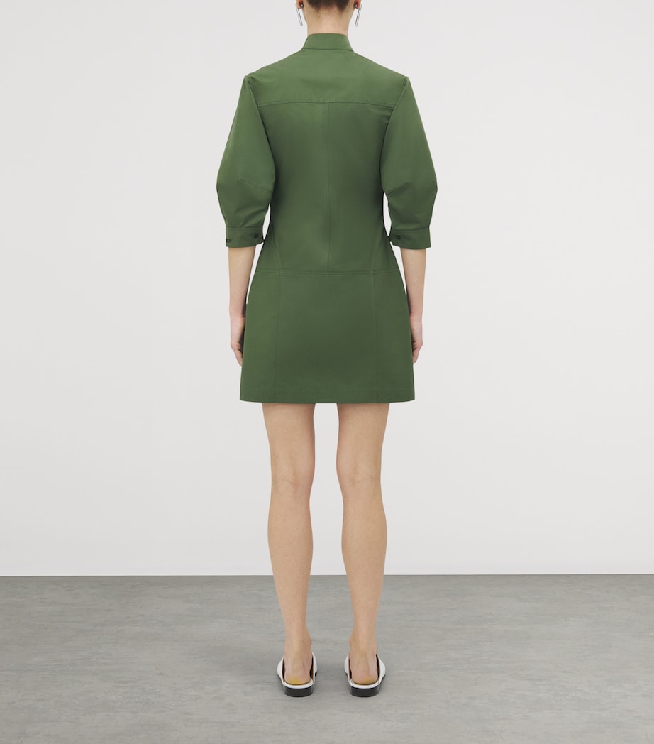 Cotton Poplin Mini Shirt Dress 3009 Image 4