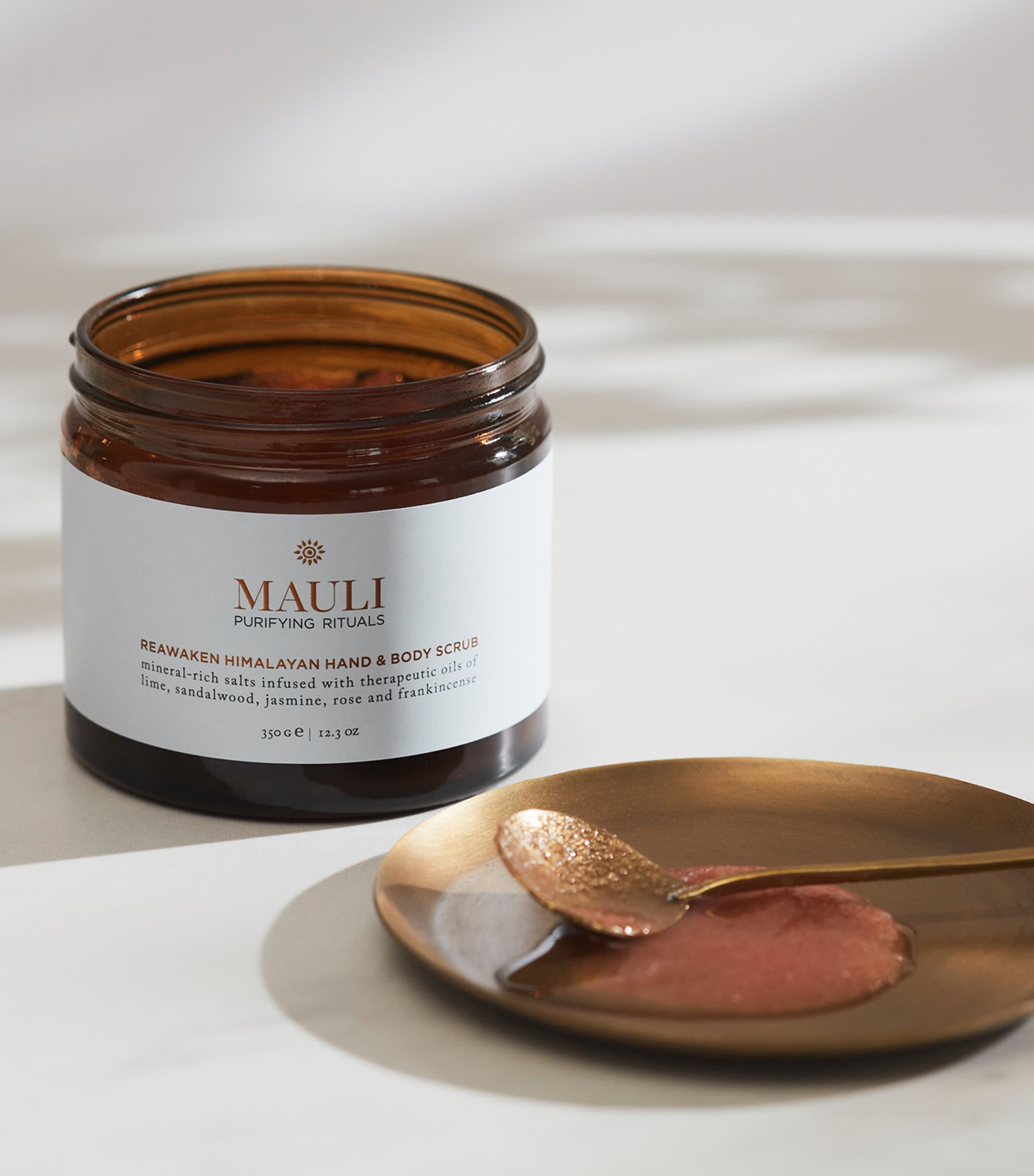 Mauli Rituals Reawaken Himalayan Salt Hand & Body Scrub (350g) Clear Image 2