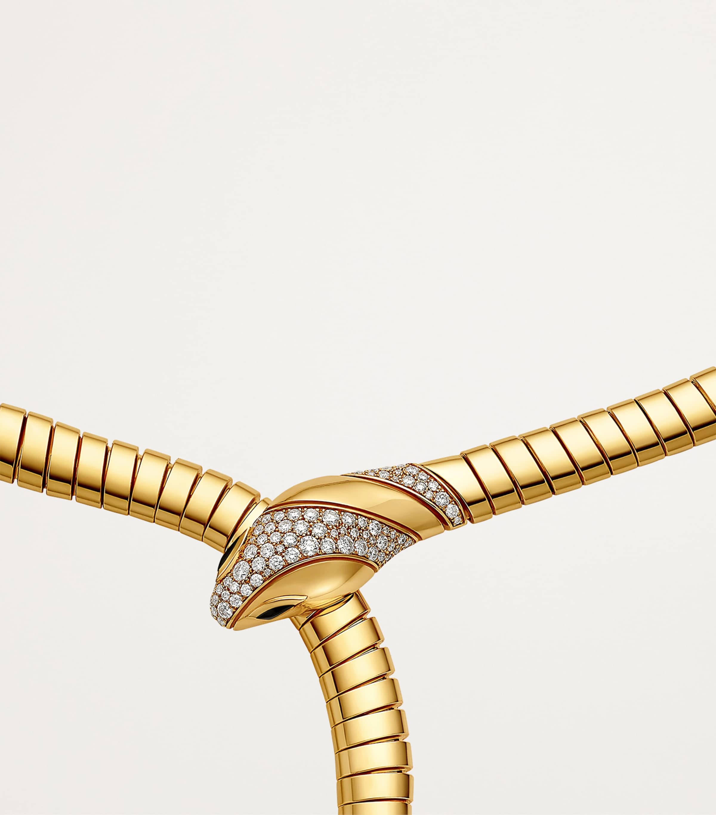 Yellow Gold and Diamond Serpenti Tubogas Necklace YELLOW GOLD Image 7
