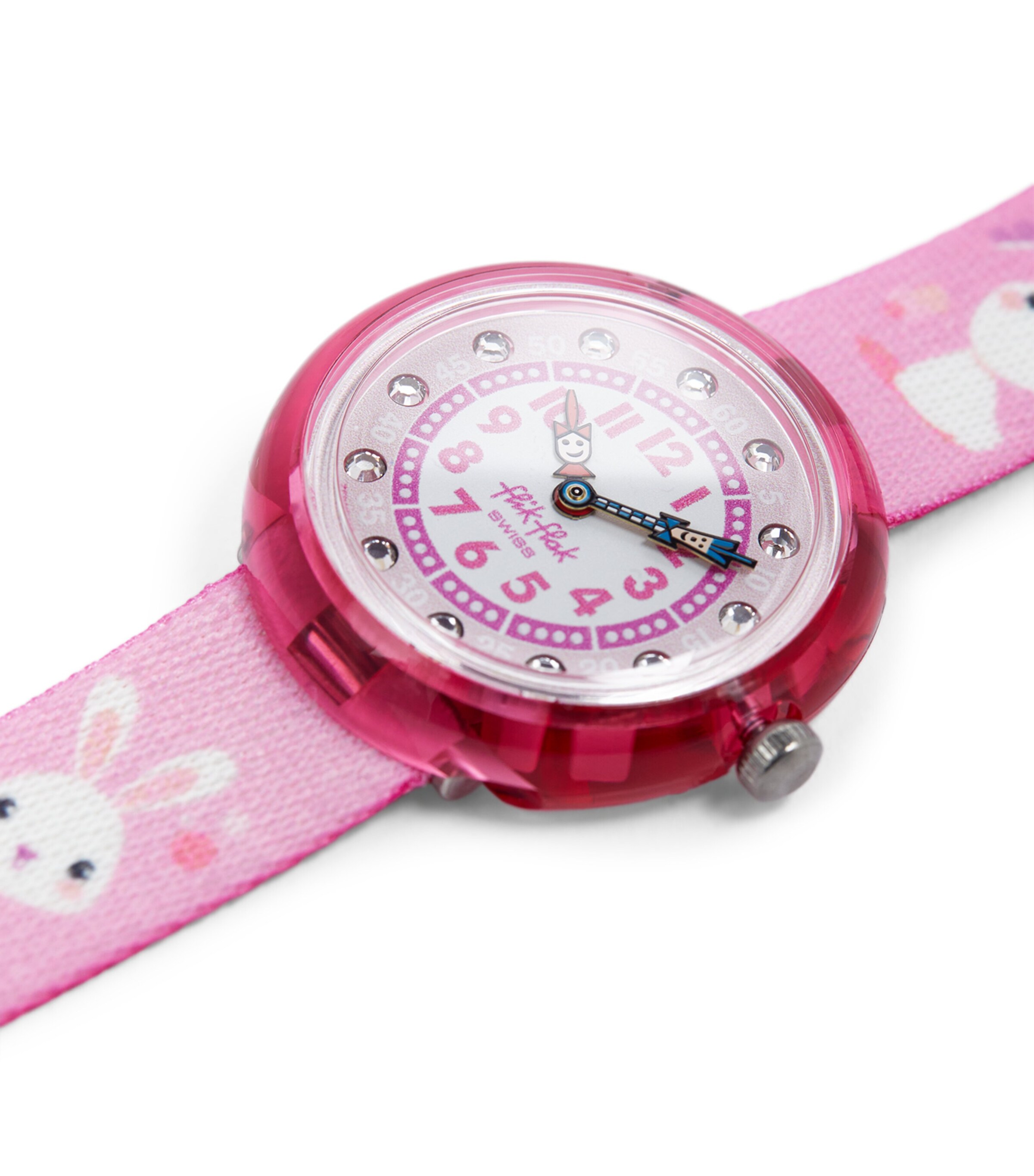Flik Flak Embellished So Cute Watch 31.85mm Pink Image 3
