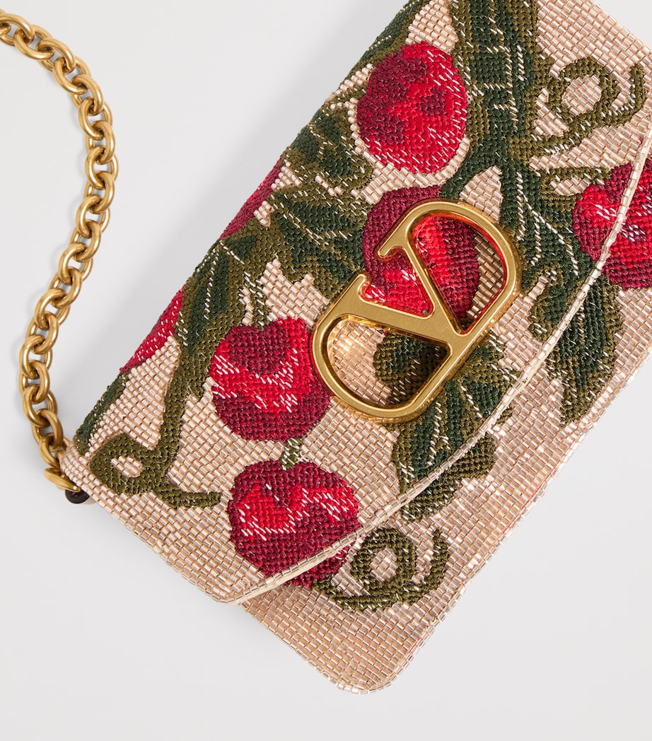 Small Silk Vain Cherry Clutch Bag 9QQ Image 8