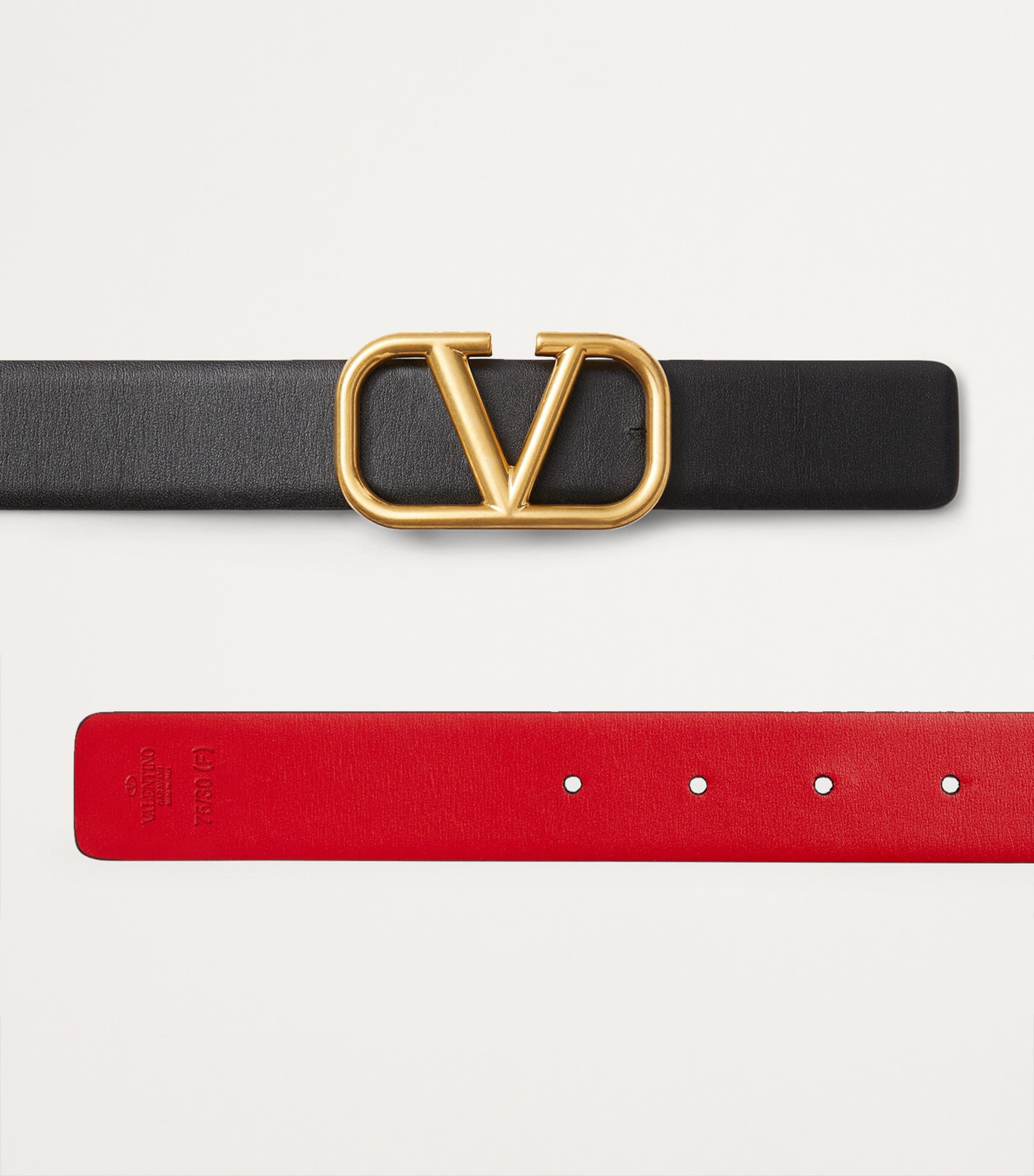 Leather Reversible VLogo Signature Belt 0SM Image 2
