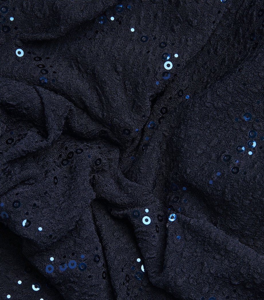 Embellished Asymmetric Gown ROYAL NAVY Image 5