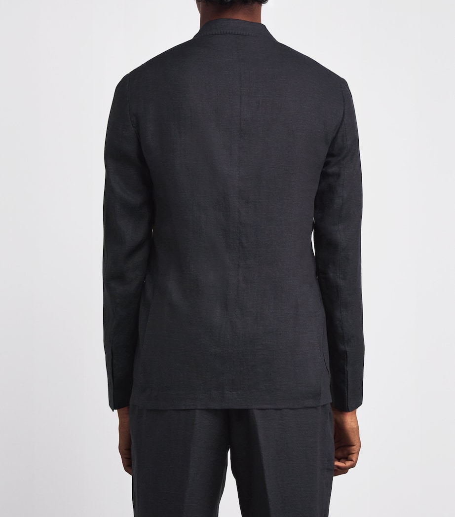 x Harrods Linen Blazer NERO Image 4