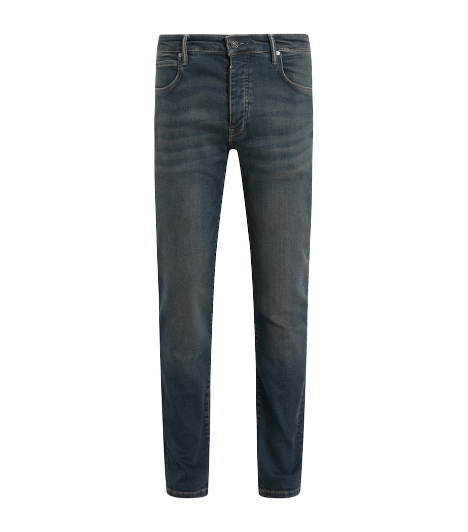 AllSaints Mens Sid Slim Jeans Indigo Blue Image 1