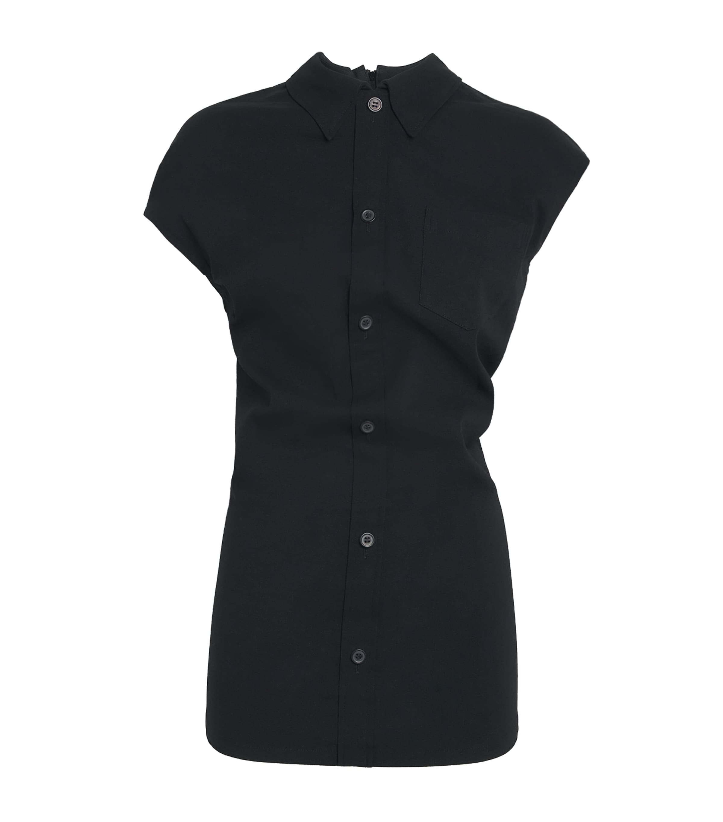Issey Miyake Like Torso Like Shirt In Black