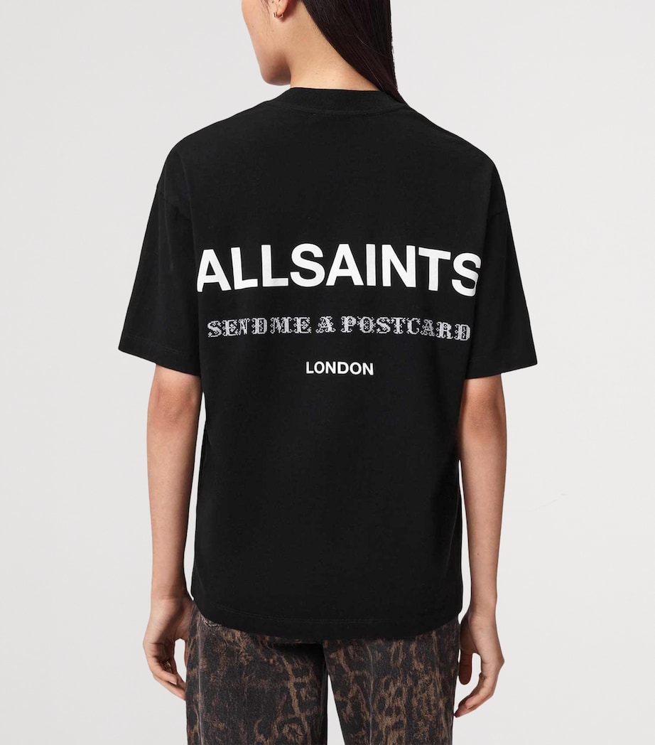 AllSaints Womens Organic Cotton Dreamer Etta T-Shirt Black Image 4