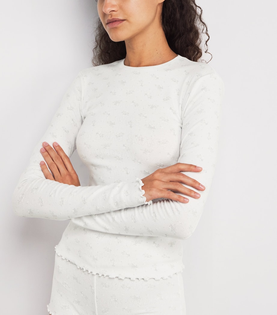 Pointelle Long-Sleeve Pyjama Set PACIFIC FLORAL PRINT Image 5