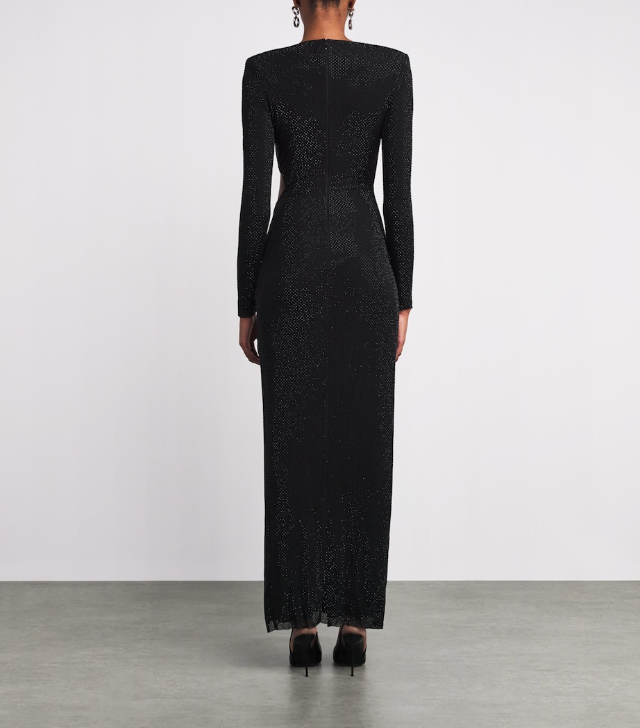 Embellished Cut-Out Maxi Dress BLACK Image 3