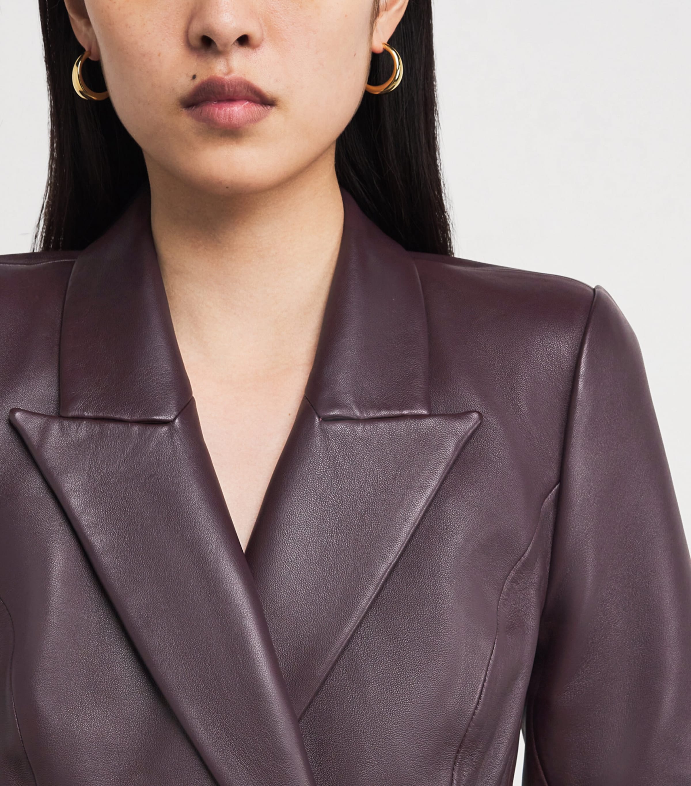 Leather Tora Mini Dress DMLB DARK MALBEC Image 6