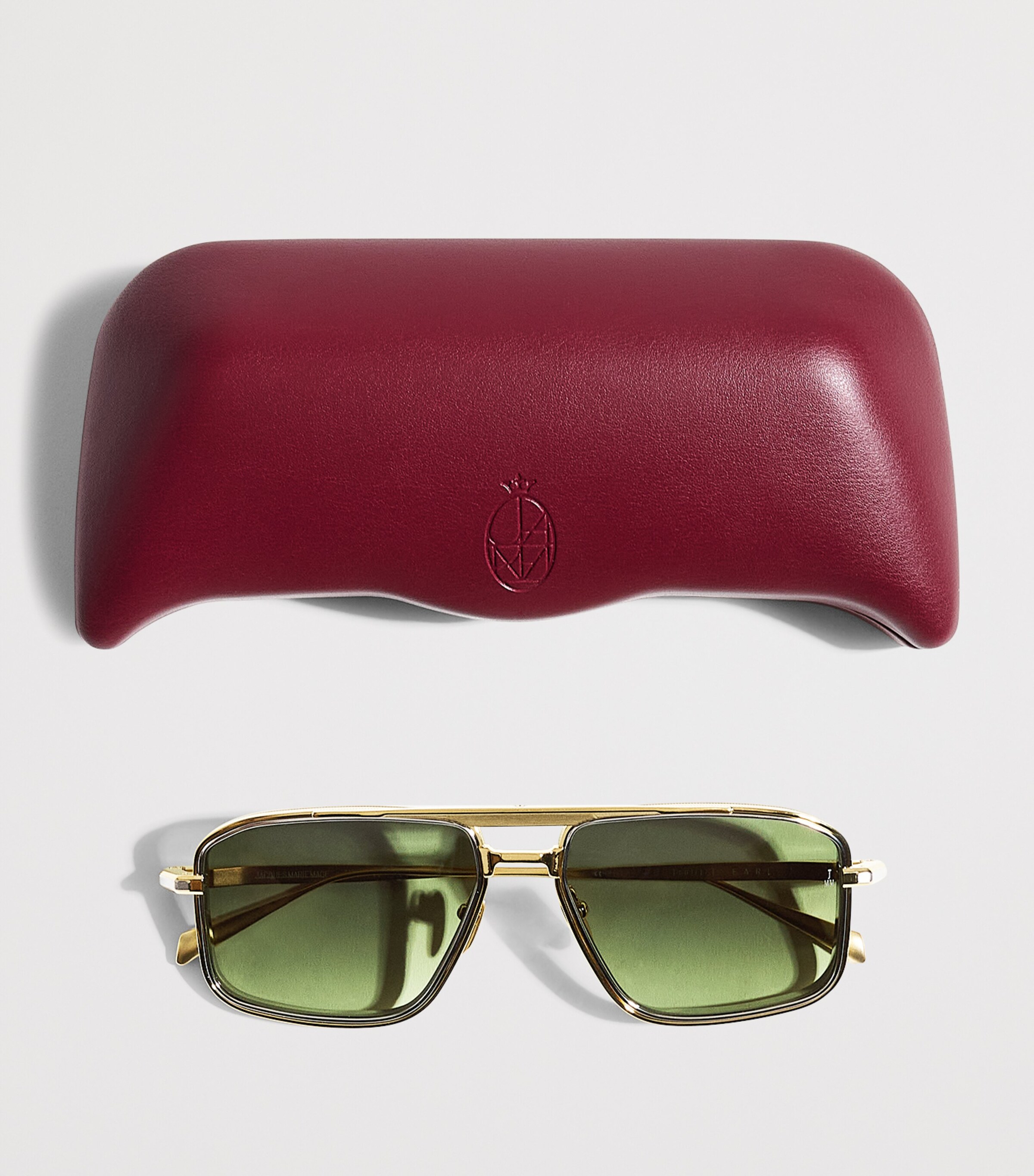 Jacques Marie Mage Titanium Earl Aviator Sunglasses Musket Image 6