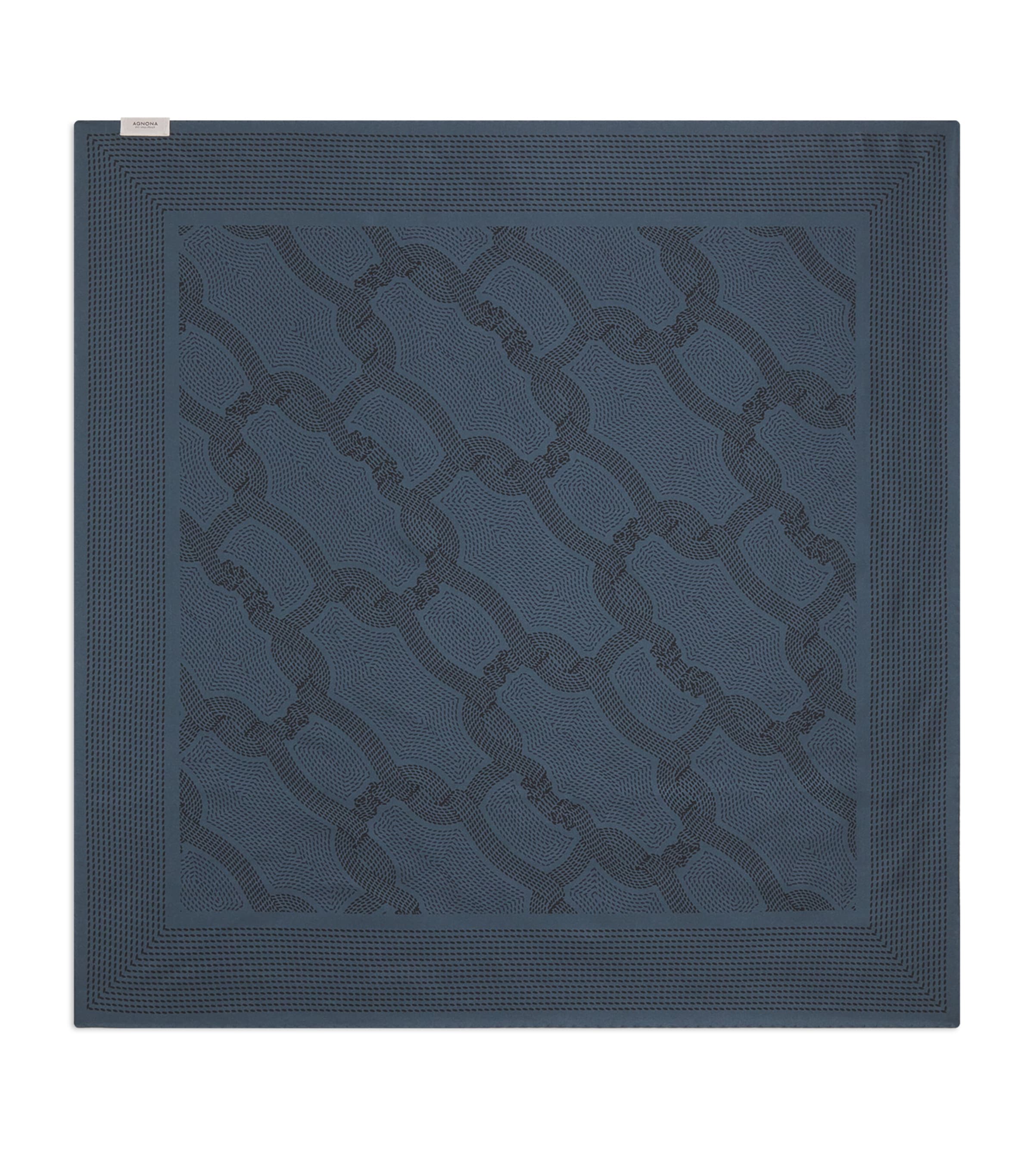 Agnona Silk Patterned Scarf In Green