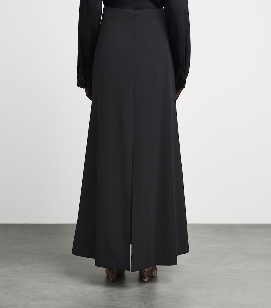 Jil Sander Womens Back Split Maxi Skirt Black Image 5